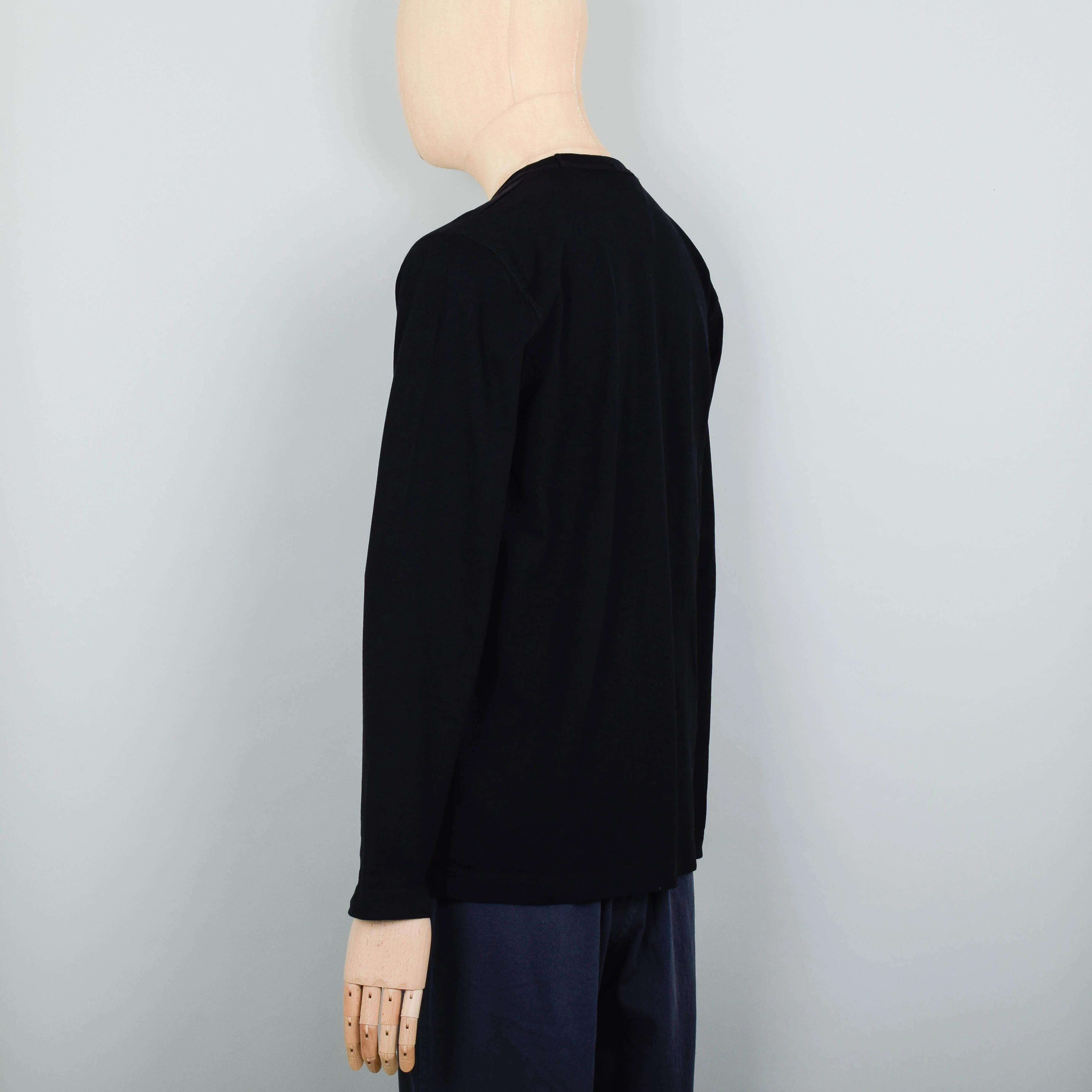 Norse Projects Holger Tab Series LS T-Shirt - Black - Image 4