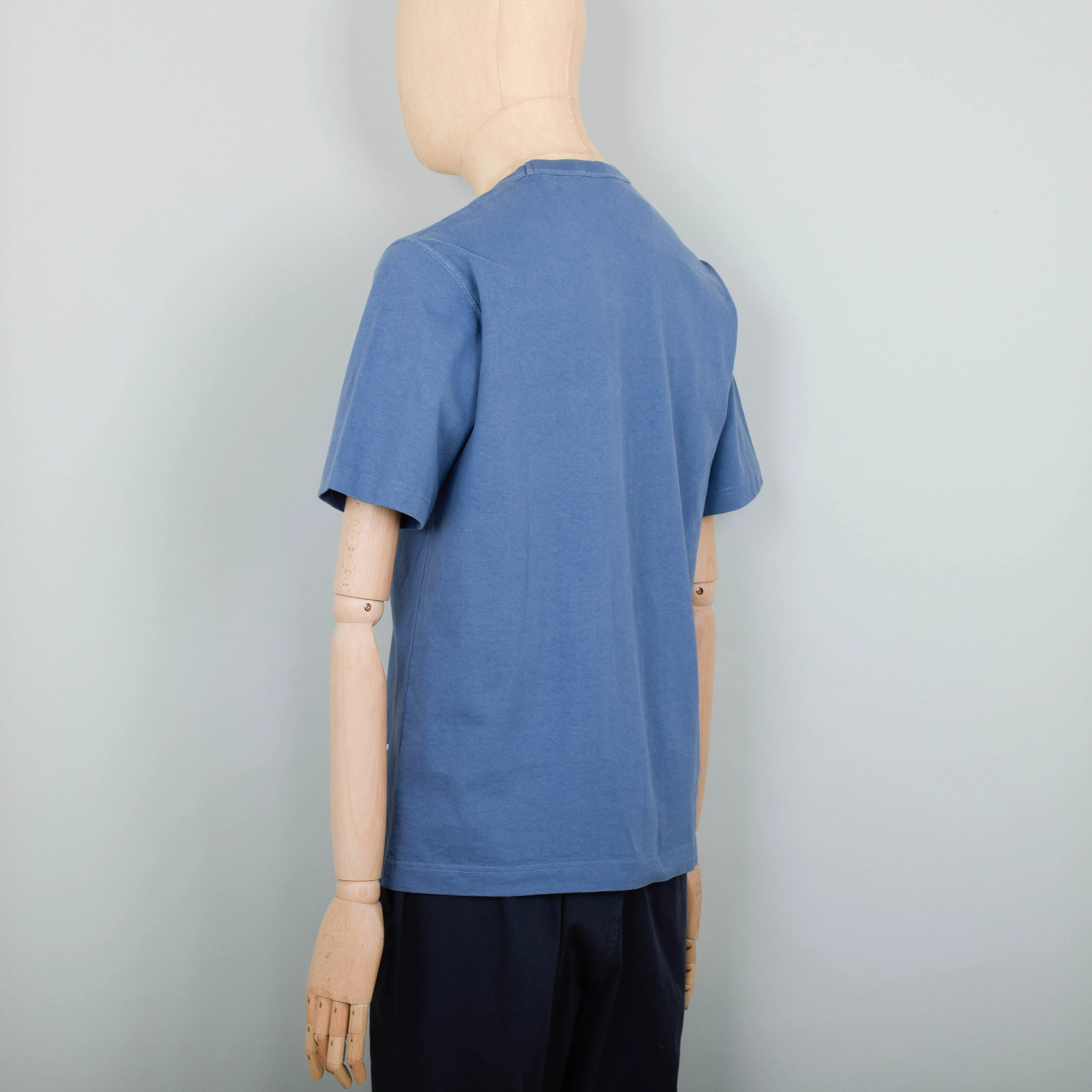 Norse Projects Holger Tab Series SS T-Shirt - Scoria Blue - Image 4