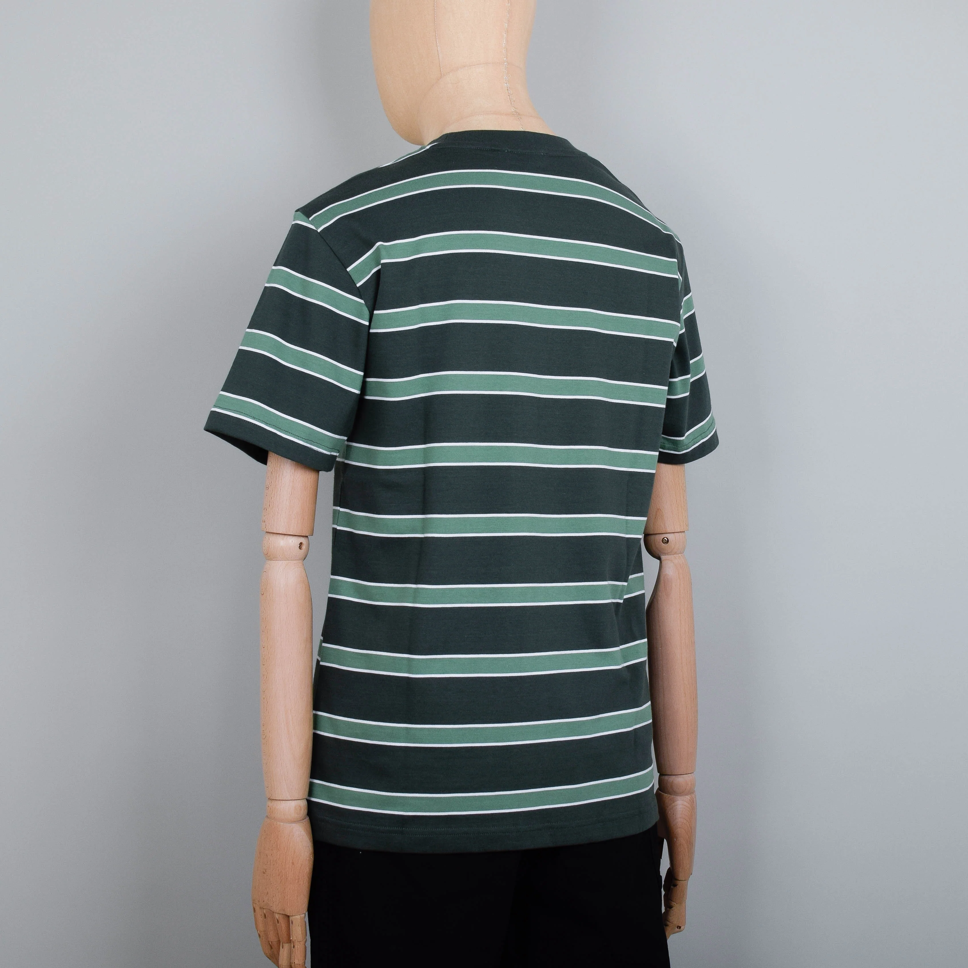 Norse Projects Johannes Organic Multicolour T-Shirt - Spruce Green - Image 3