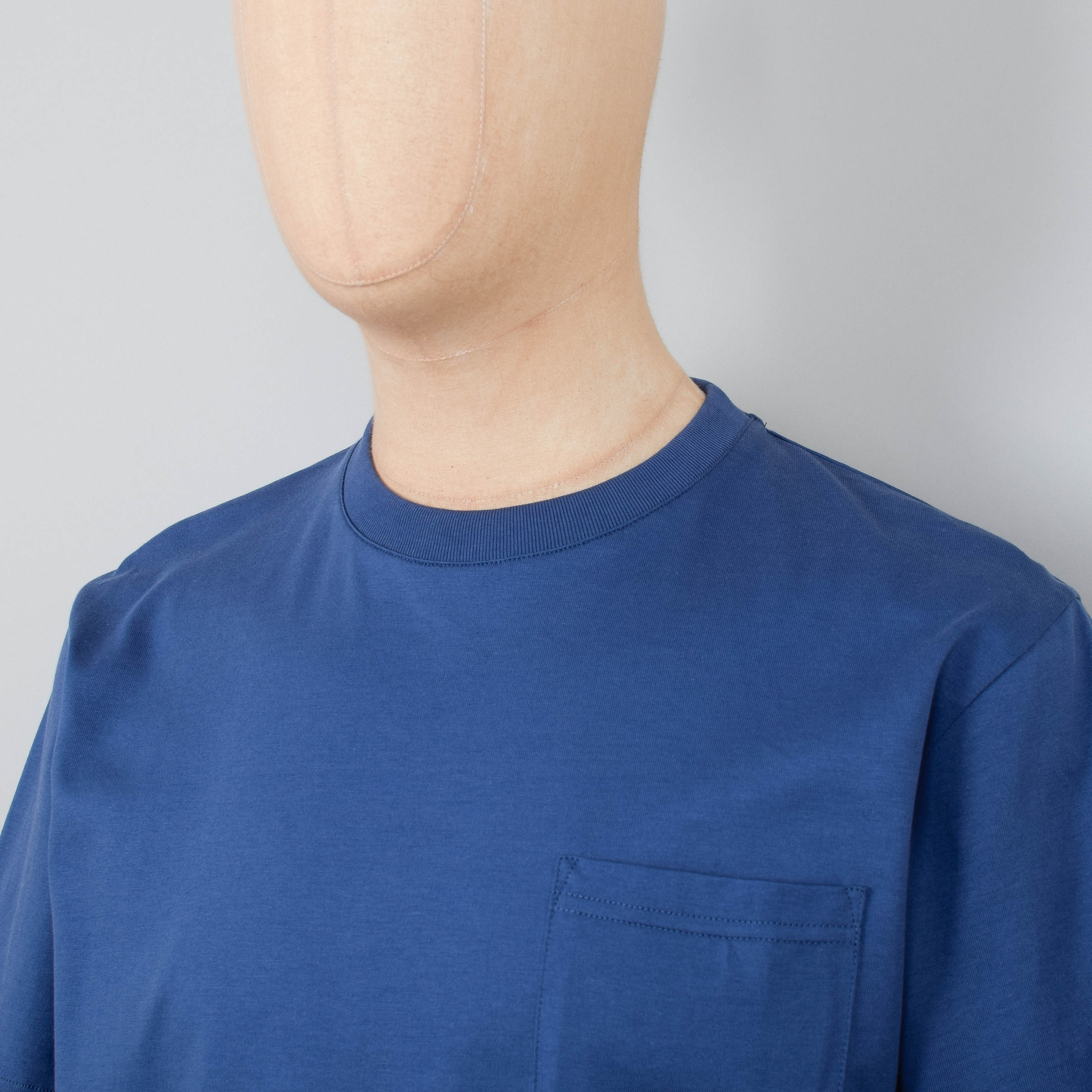 Norse Projects Johannes Standard Pocket SS T-Shirt - Calcite Blue - Image 2