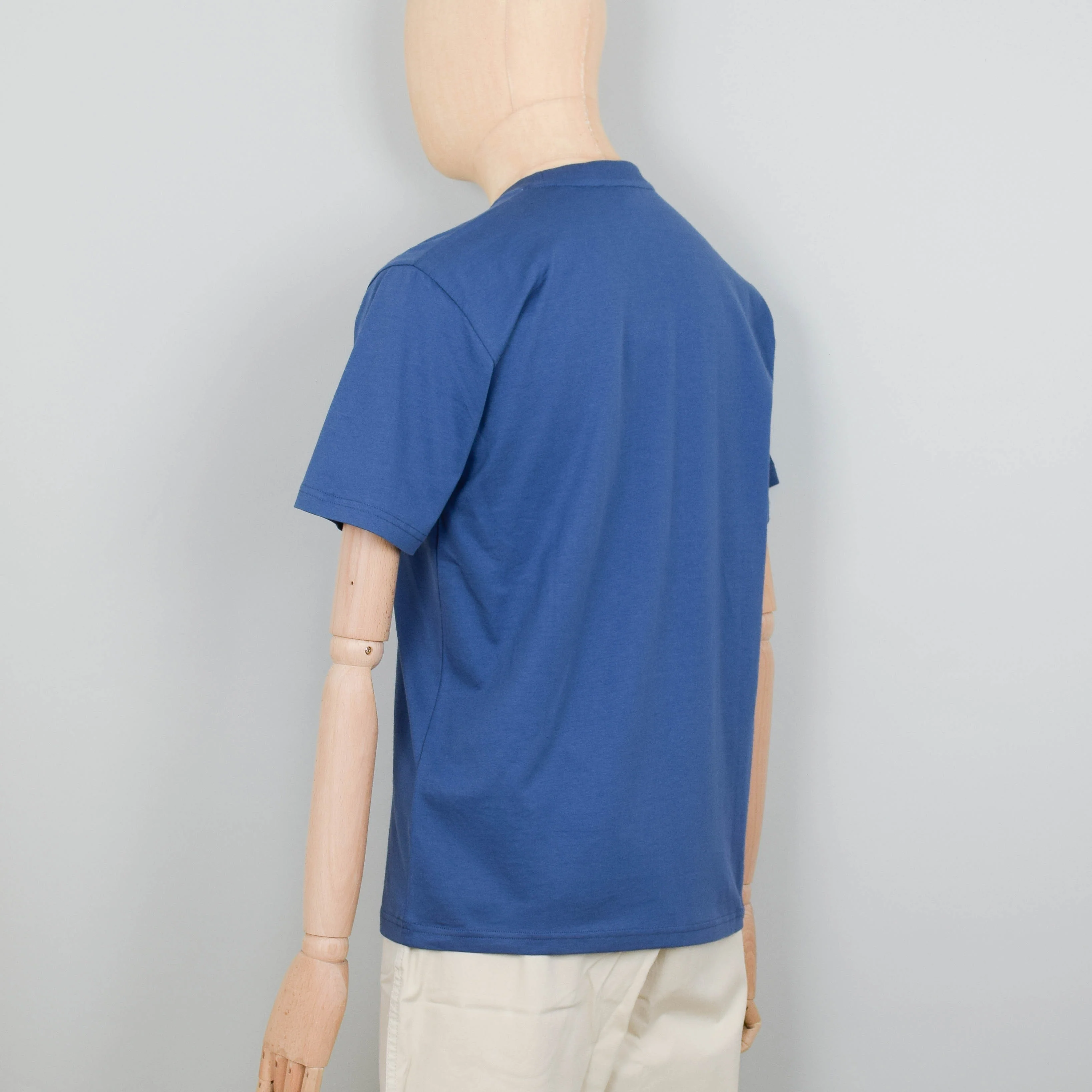 Norse Projects Johannes Standard Pocket SS T-Shirt - Calcite Blue - Image 3