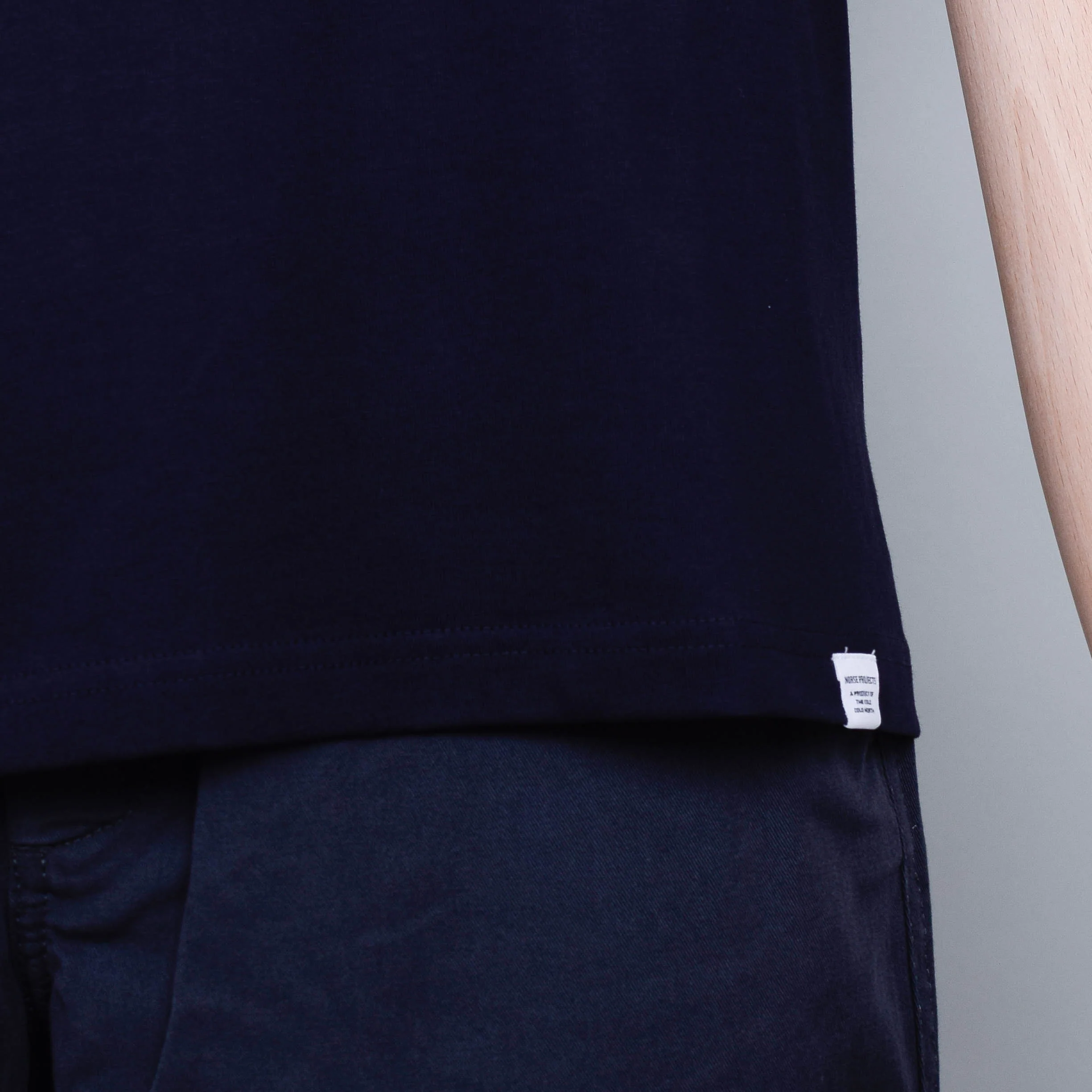 Norse Projects Johannes Standard Pocket SS T-Shirt - Dark Navy - Image 3