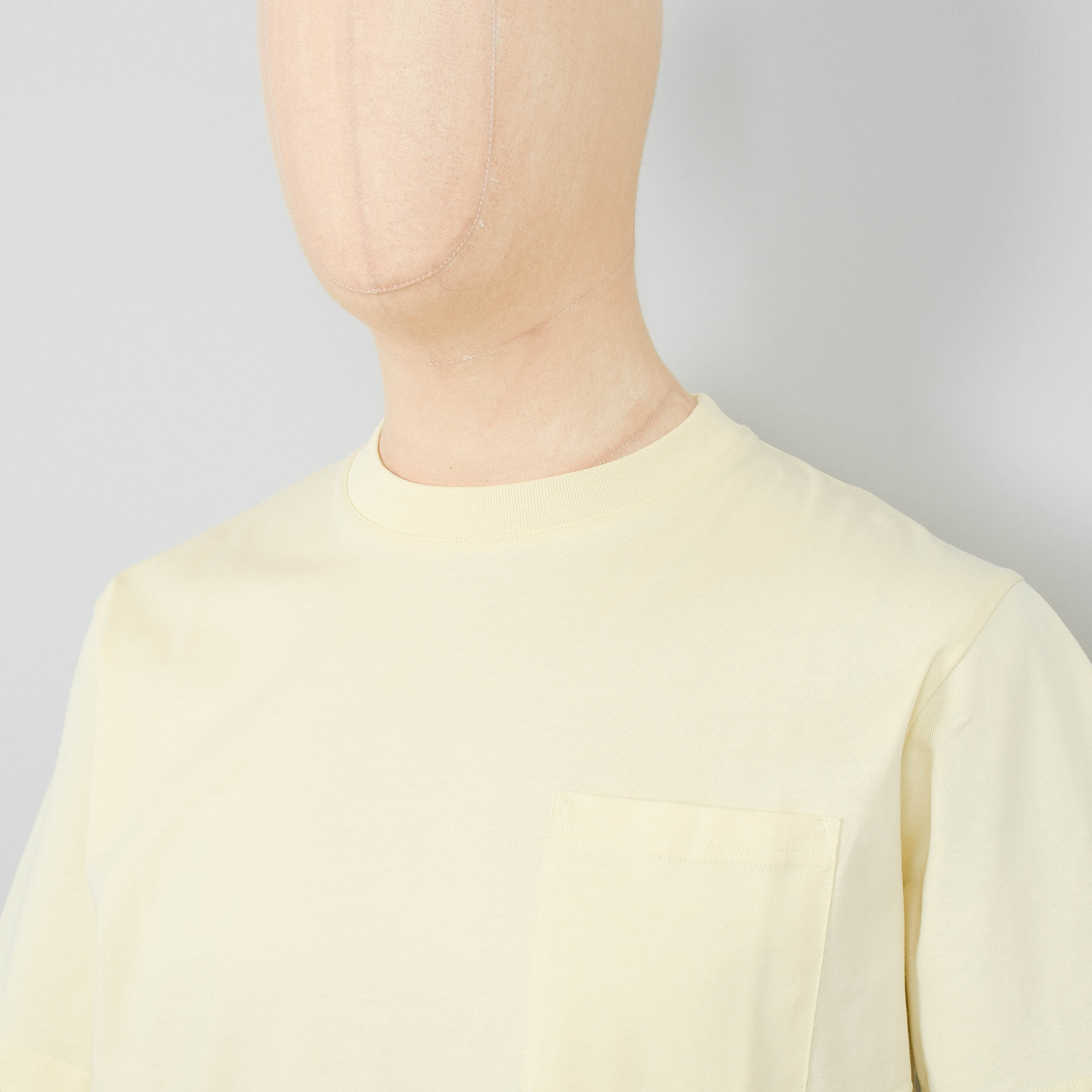 Norse Projects Johannes Standard Pocket SS T-Shirt - Sunwashed Yellow - Image 2