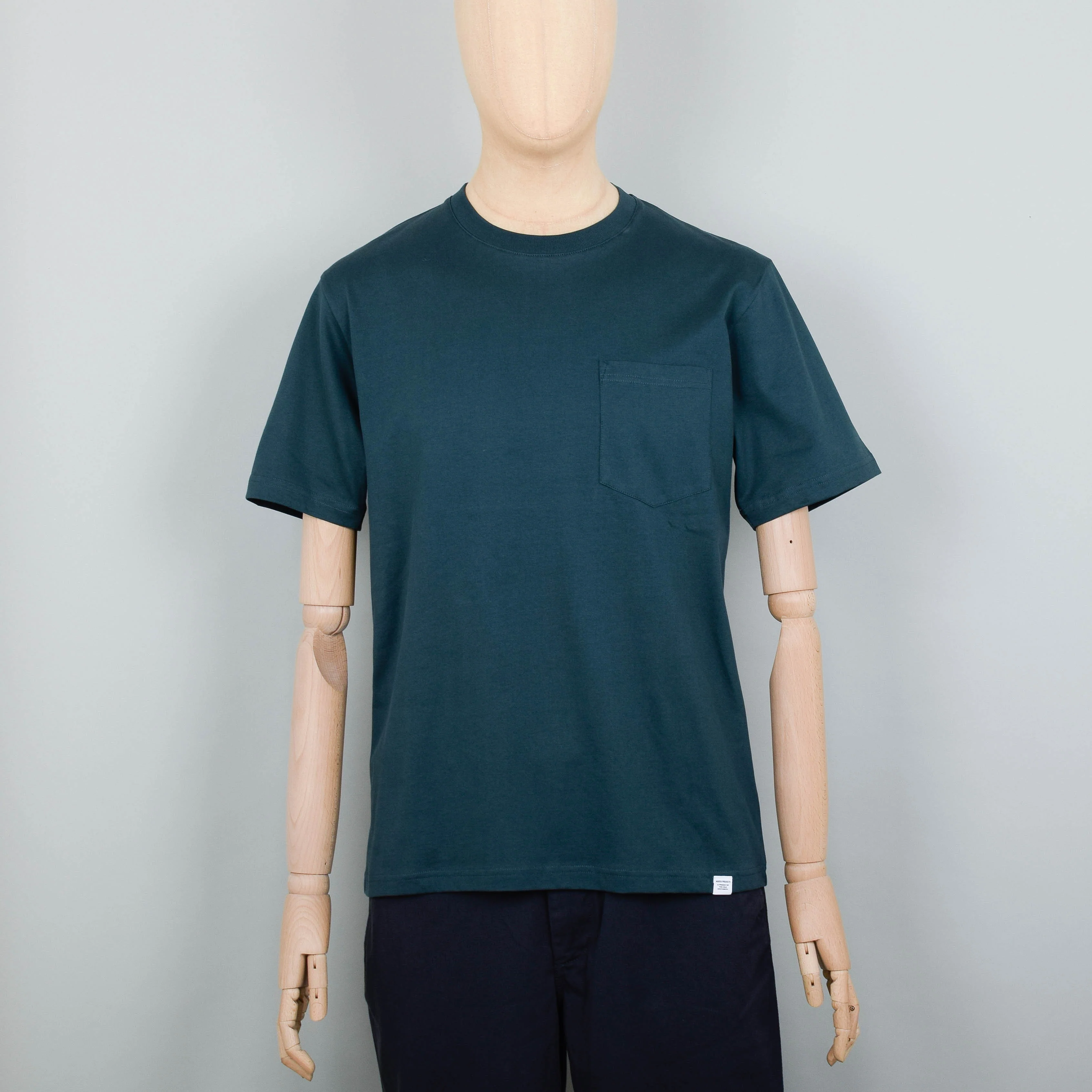 Norse Projects Johannes Standard Pocket SS T-Shirt - Varsity Green