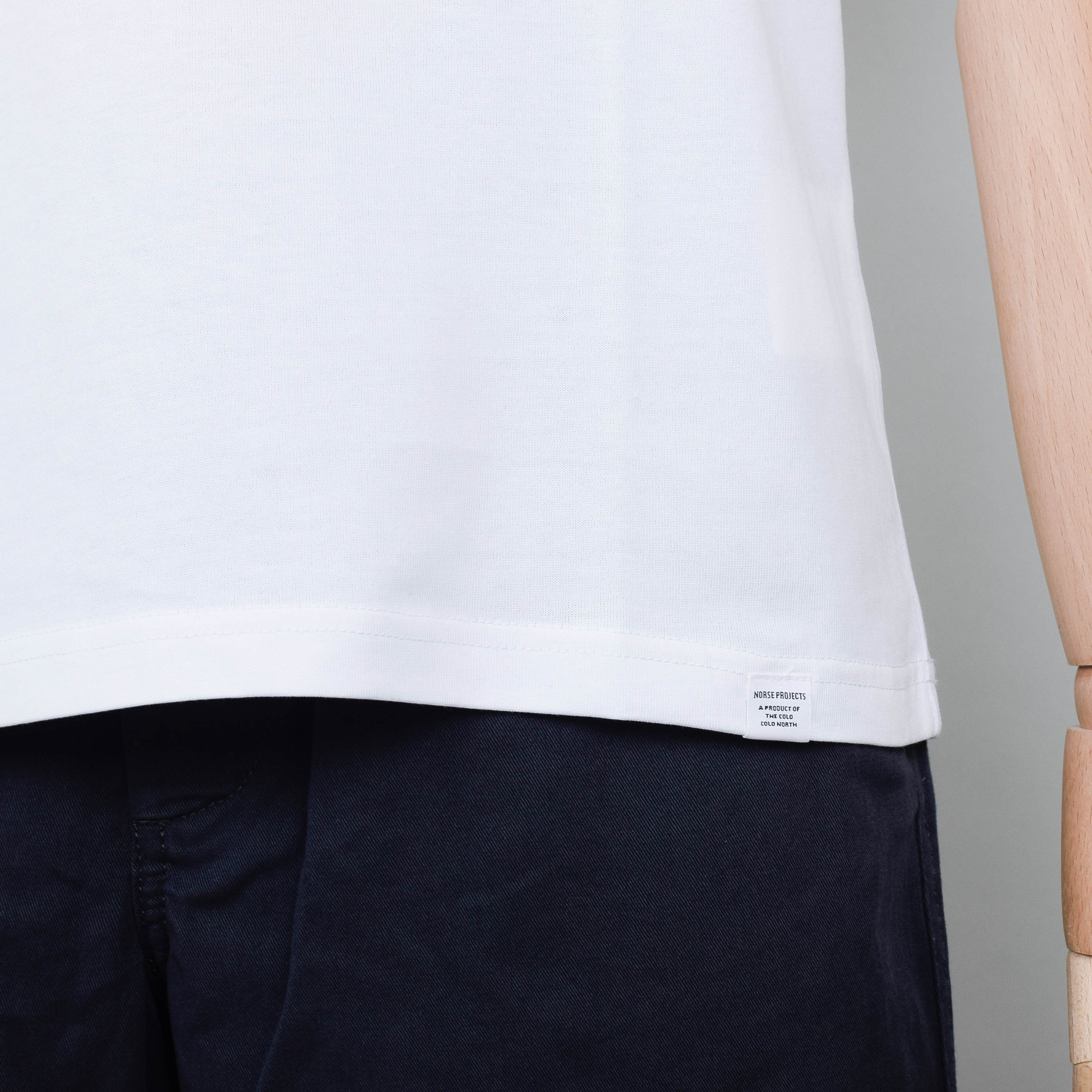 Norse Projects Johannes Standard Pocket SS T-Shirt - White - Image 3