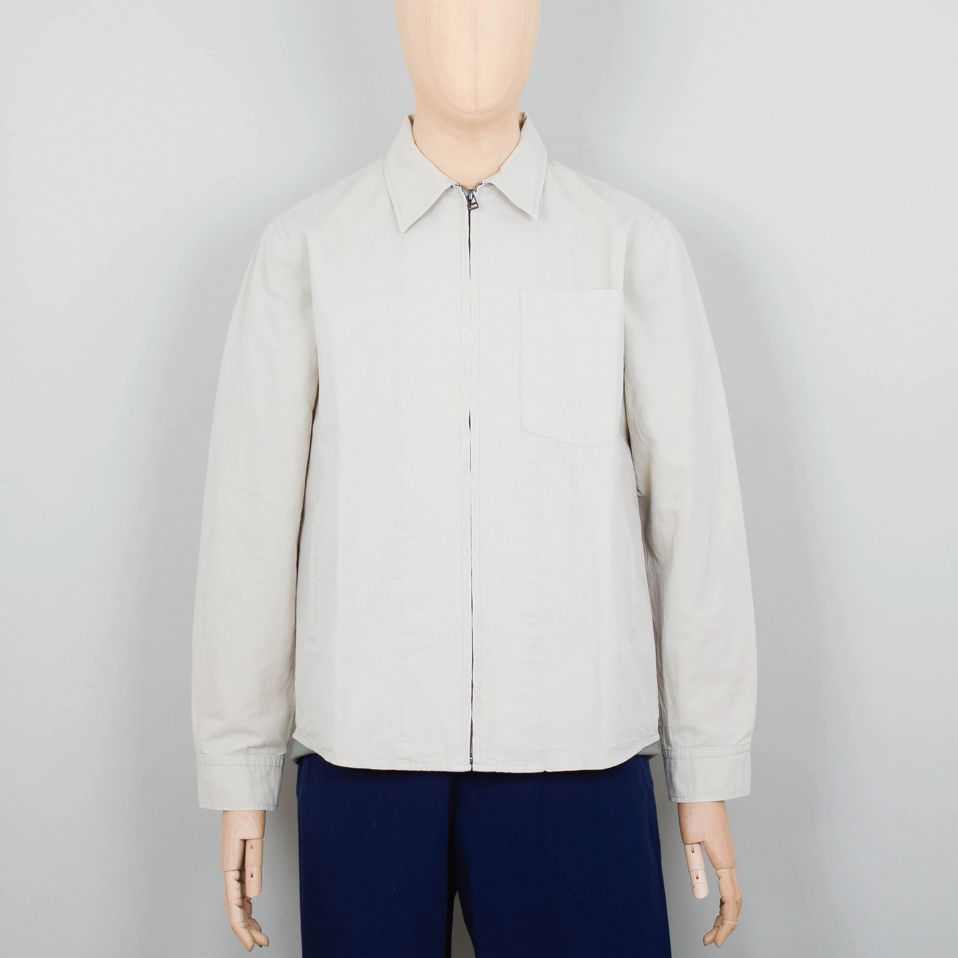 Norse Projects Julian Cotton Linen Jacket - Marble White