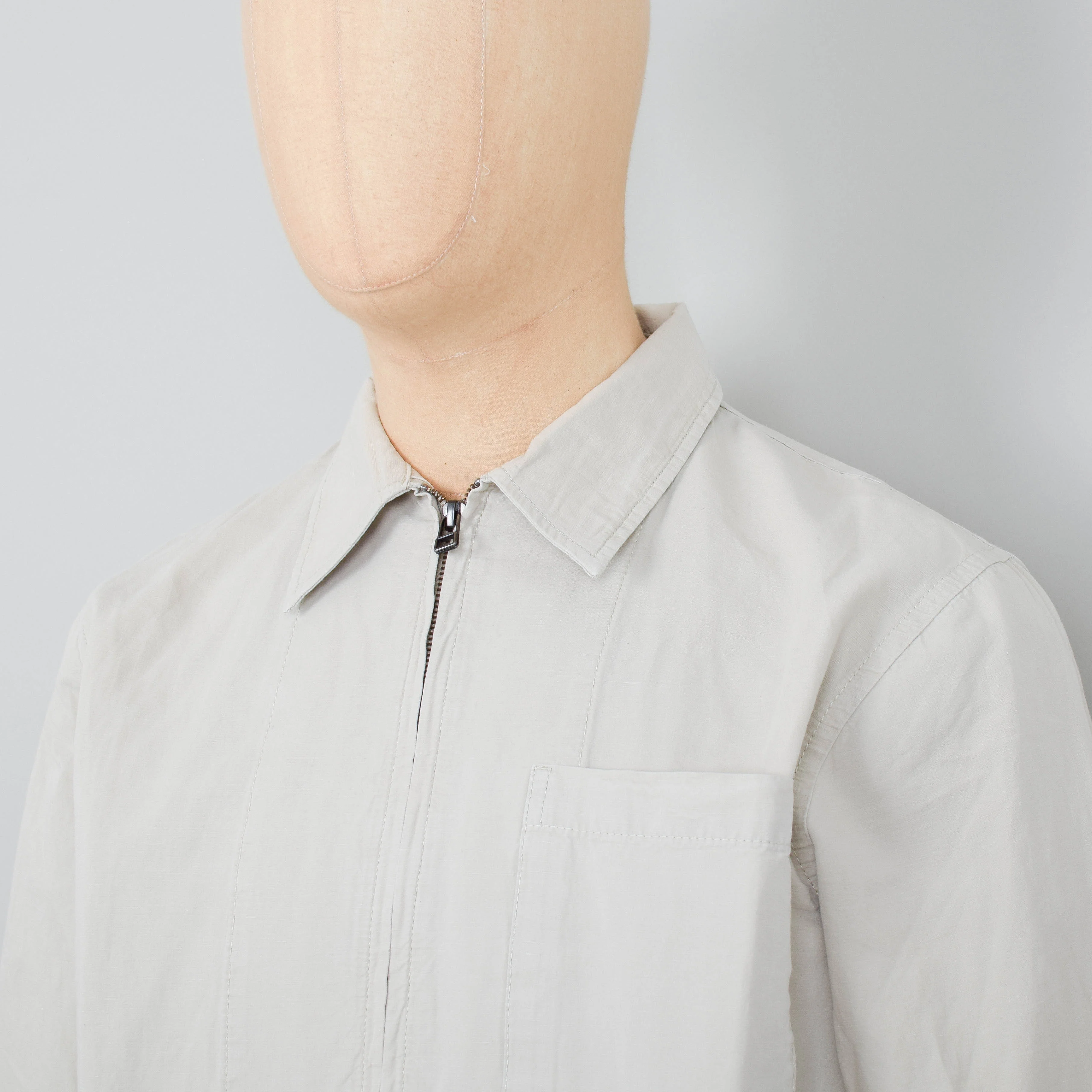 Norse Projects Julian Cotton Linen Jacket - Marble White - Image 2