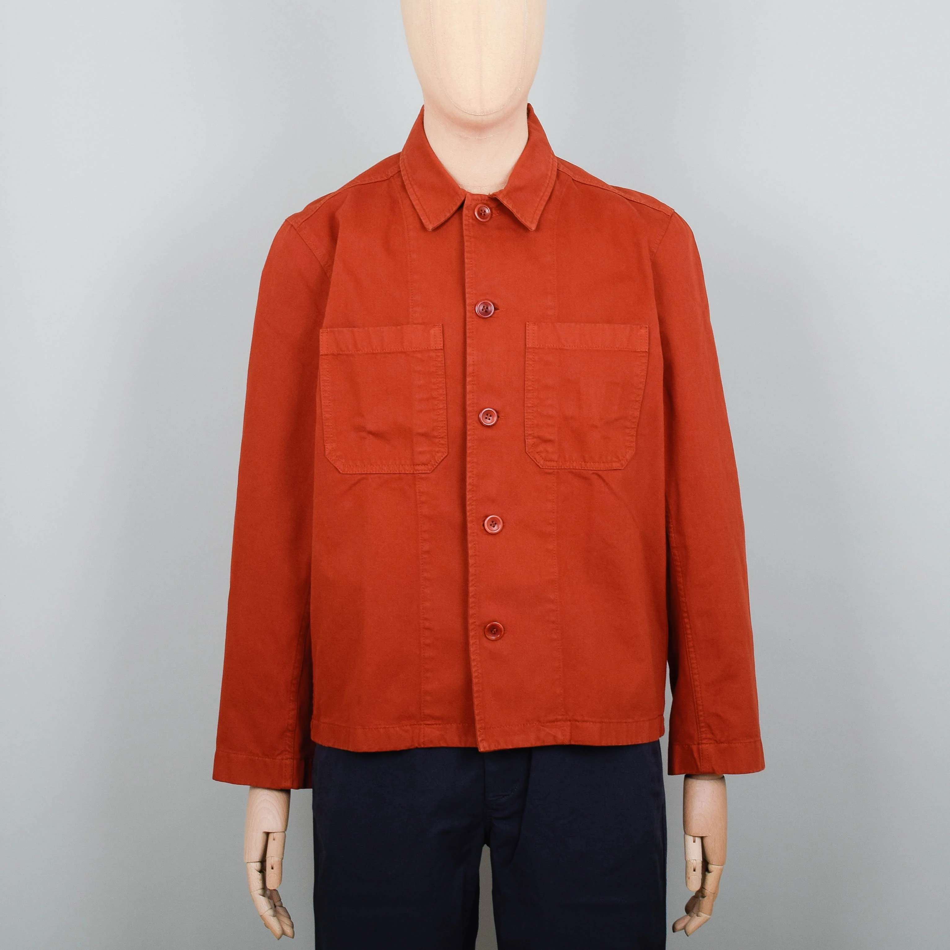 Norse Projects Tyge Broken Twill Overshirt - Burnt Orange
