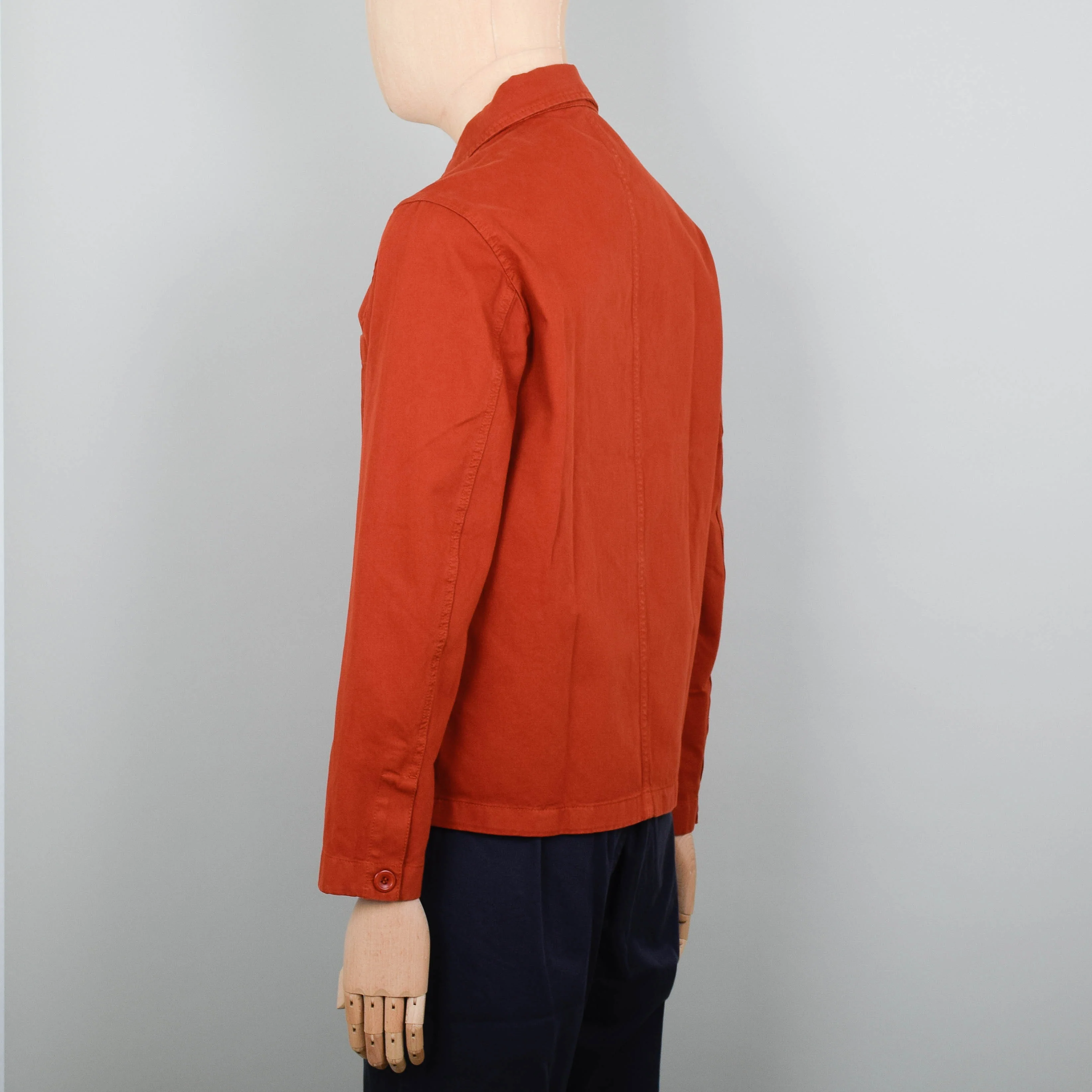 Norse Projects Tyge Broken Twill Overshirt - Burnt Orange - Image 4