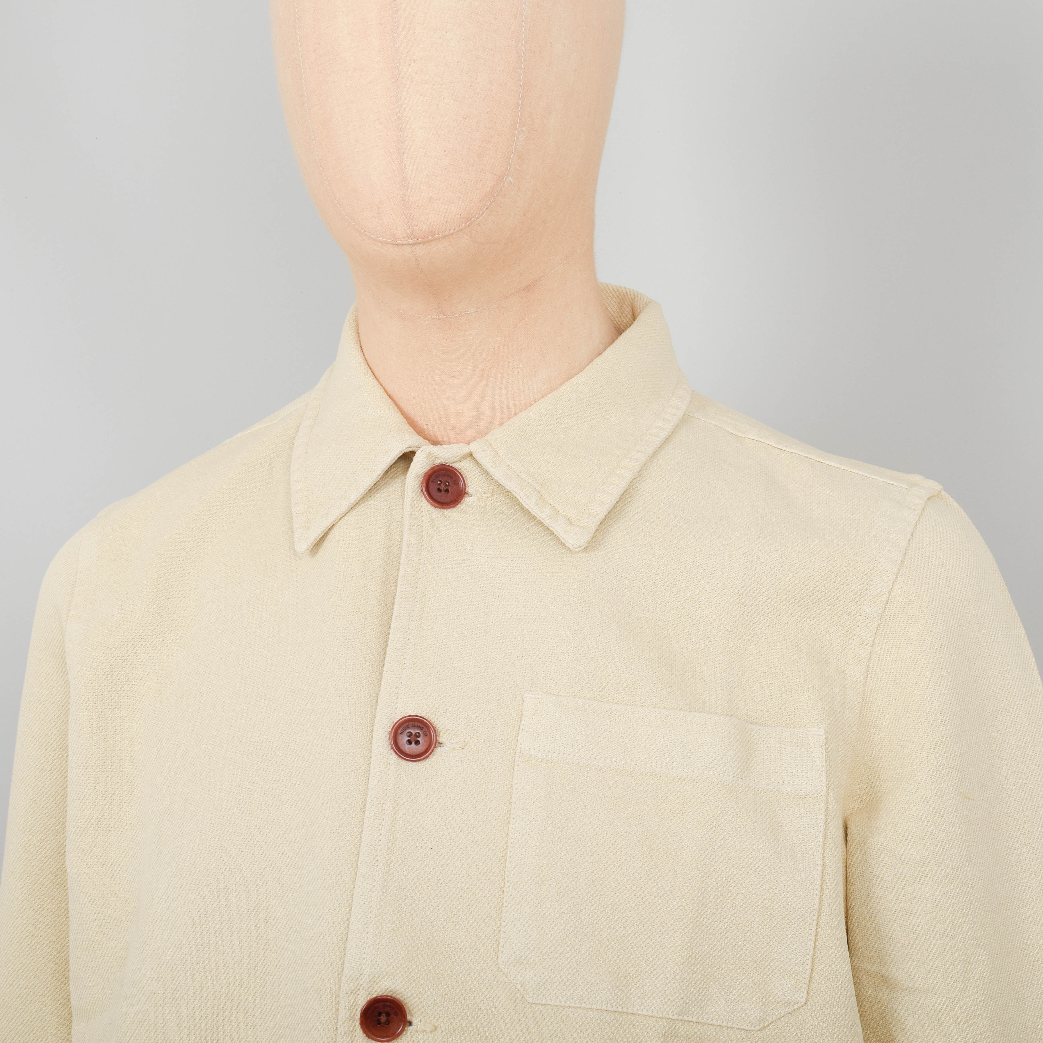 Nudie Jeans Barney Worker Jacket - Cream - Image 2