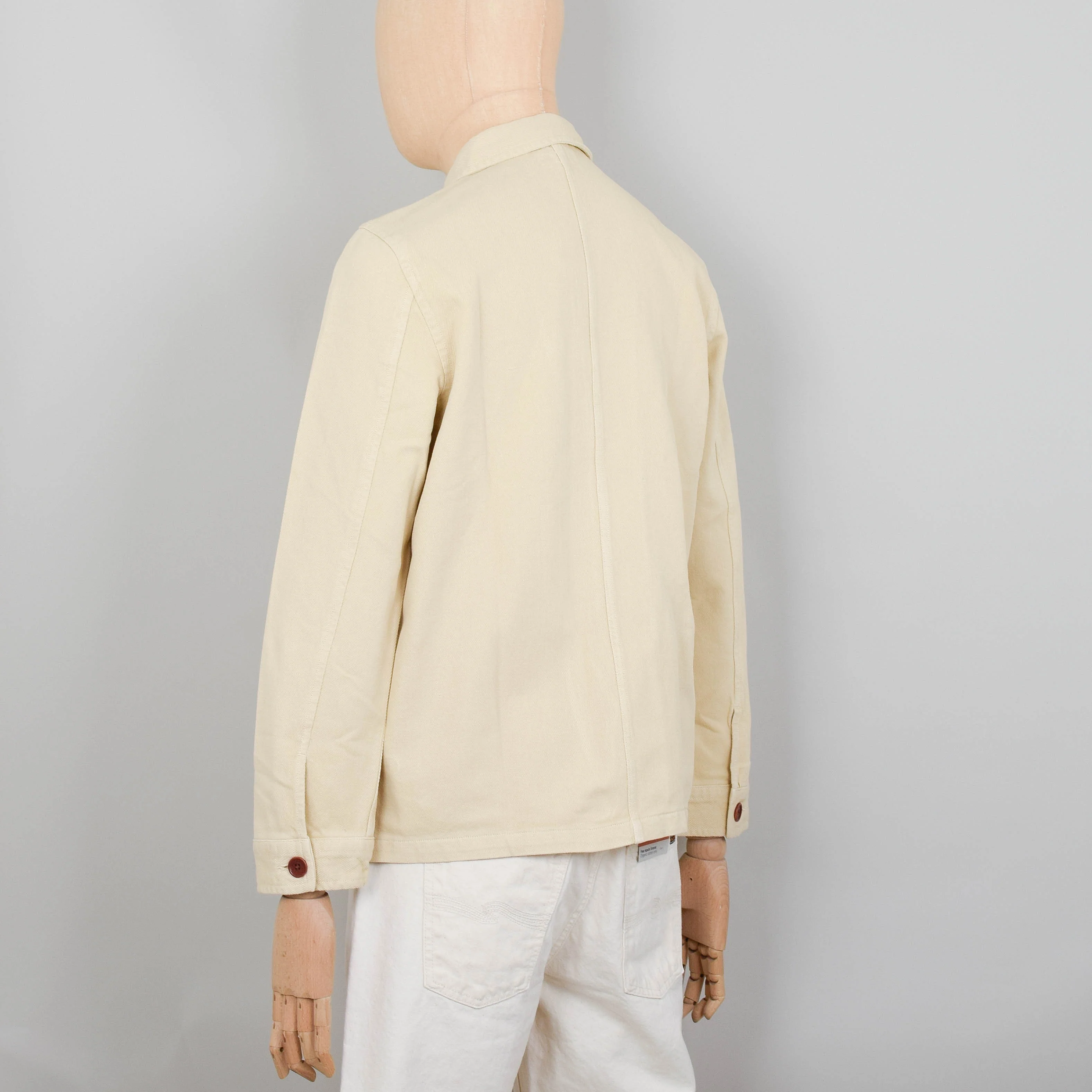 Nudie Jeans Barney Worker Jacket - Cream - Image 4