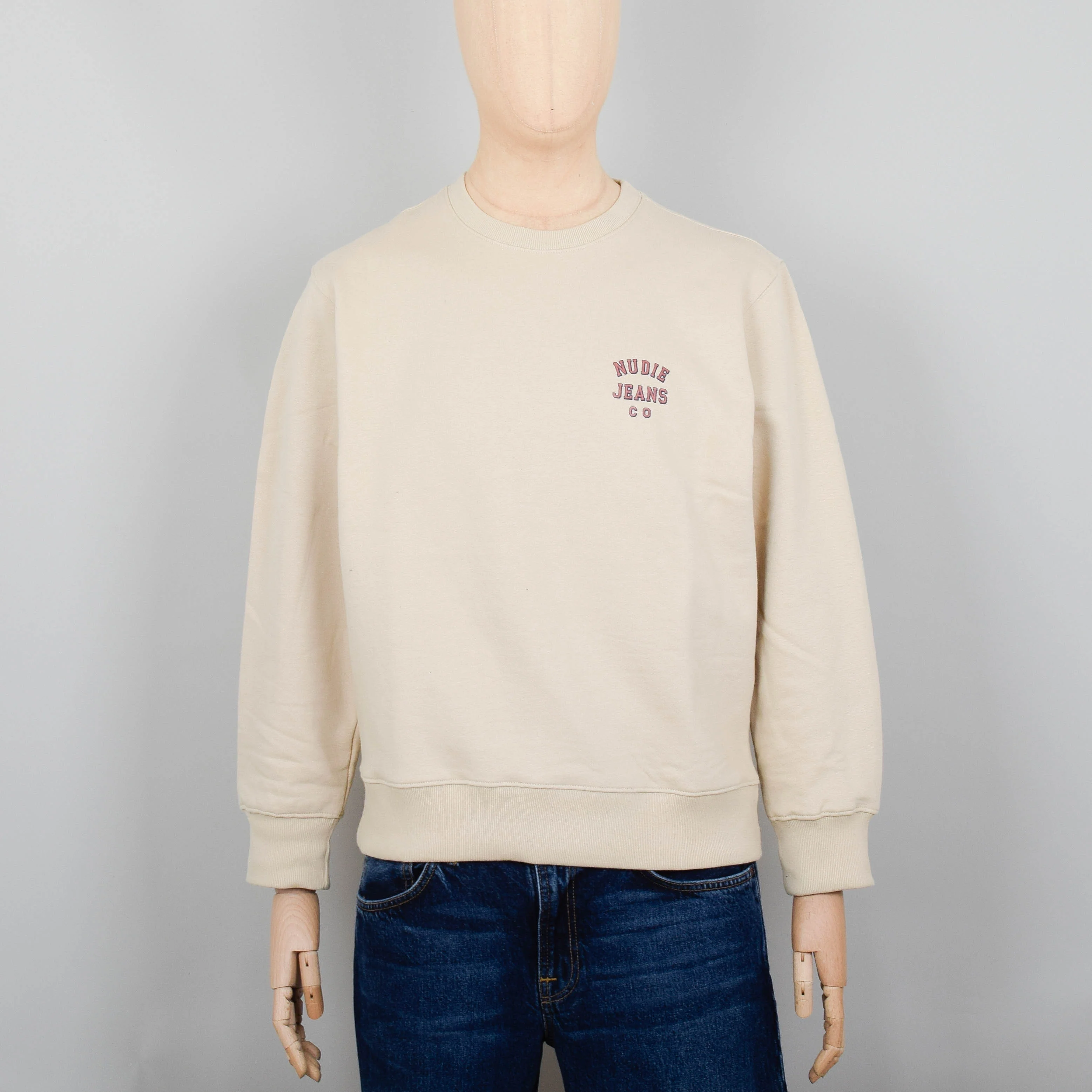 Nudie Jeans Frasse Logo Sweatshirt - Cream