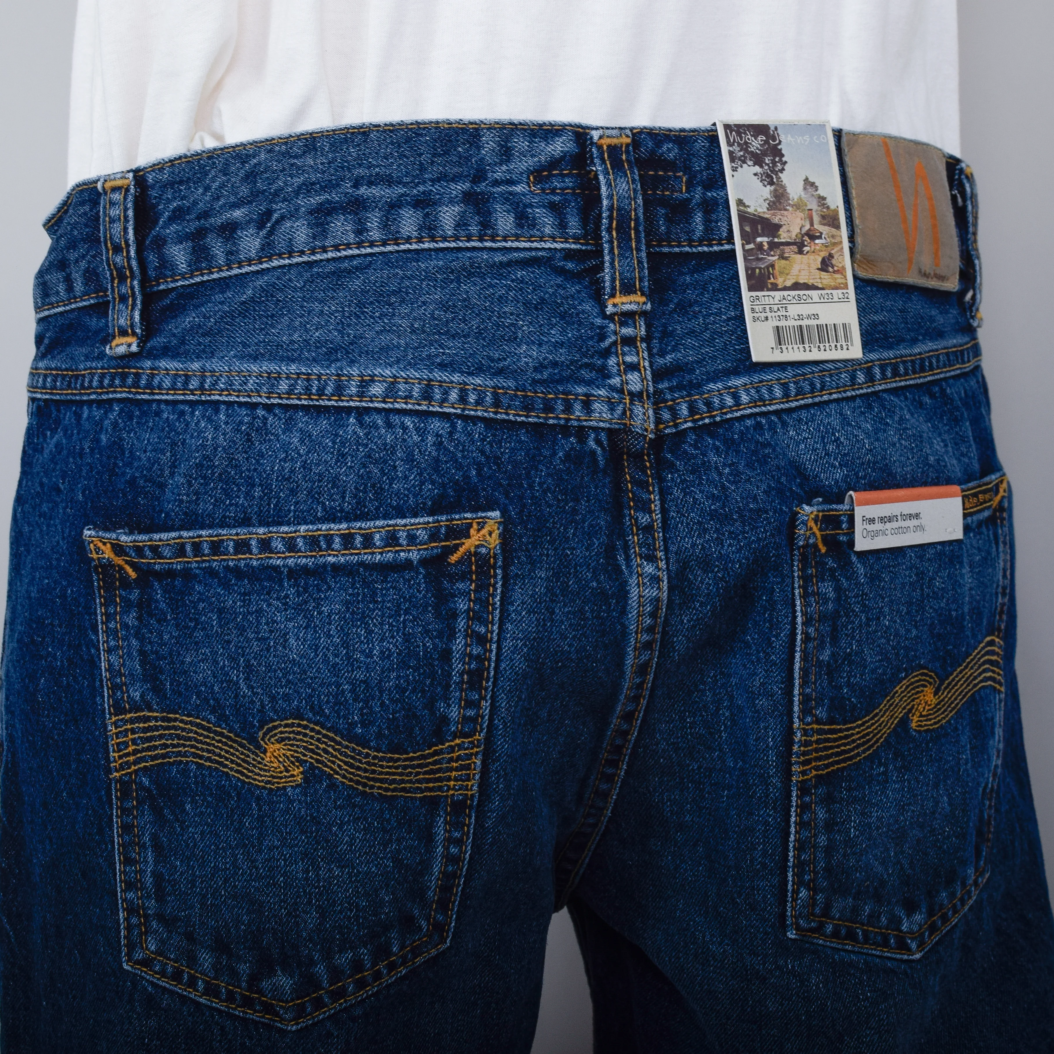 Nudie Jeans Gritty Jackson - Blue Slate - Image 3