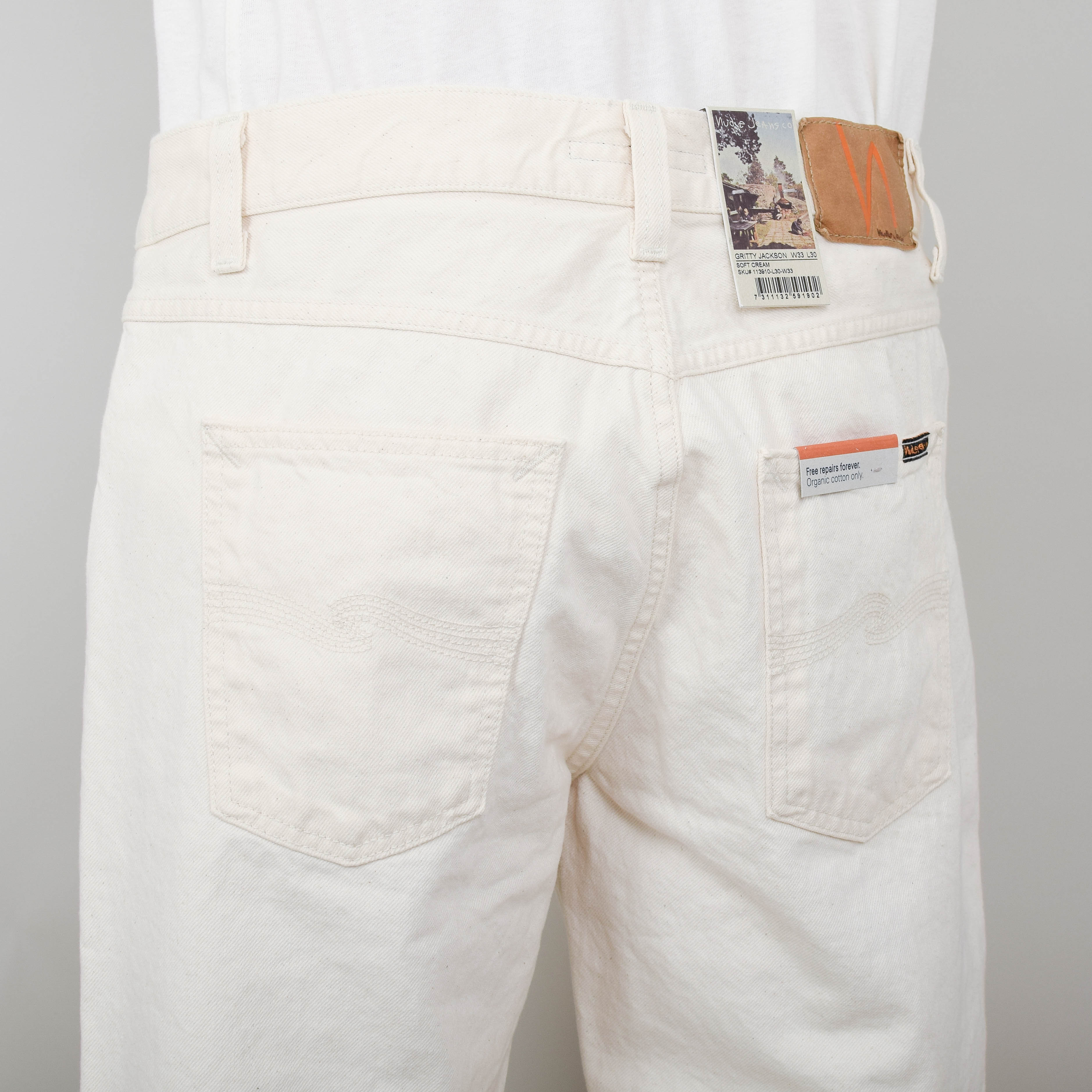 Nudie Jeans Gritty Jackson - Soft Cream - Image 3