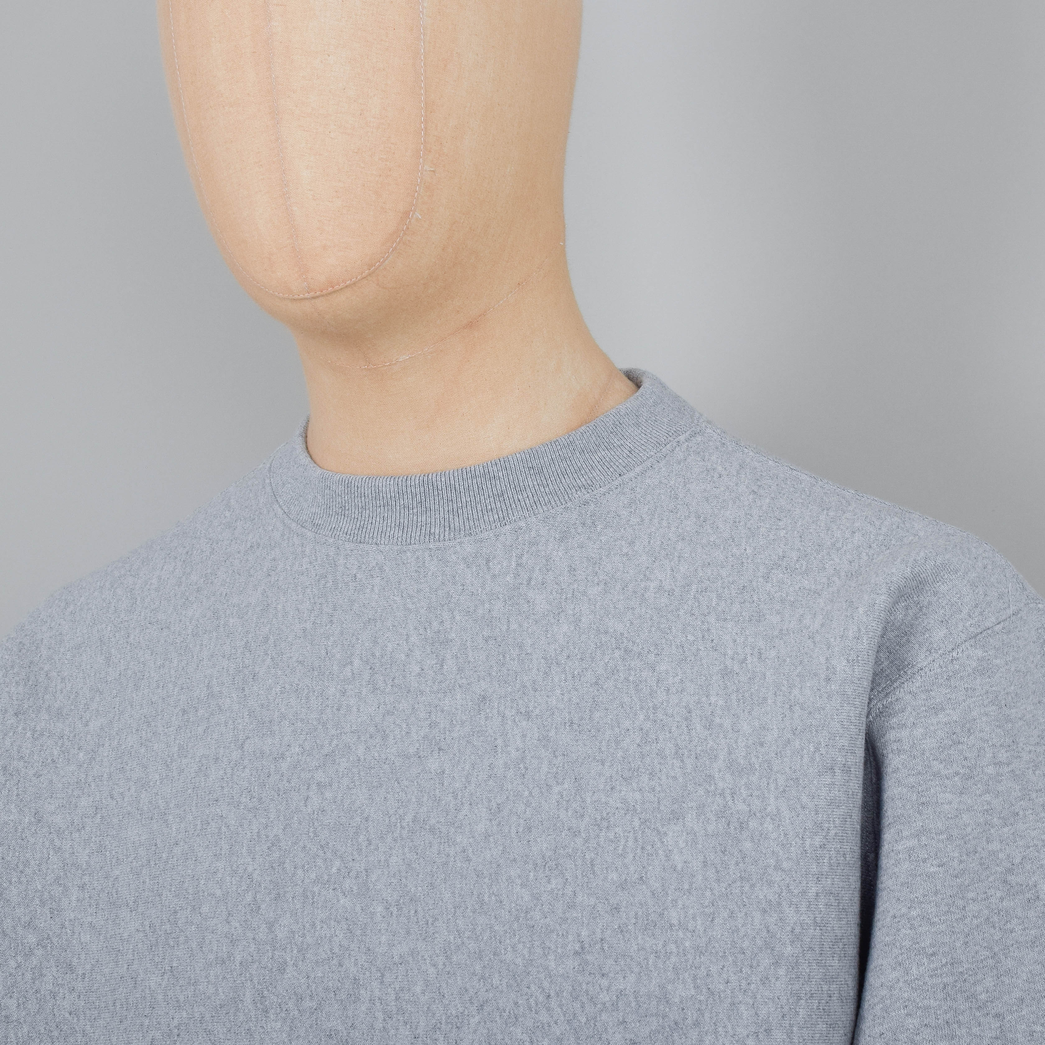 Nudie Jeans Hasse Crew Neck Sweatshirt - Grey Melange - Image 2