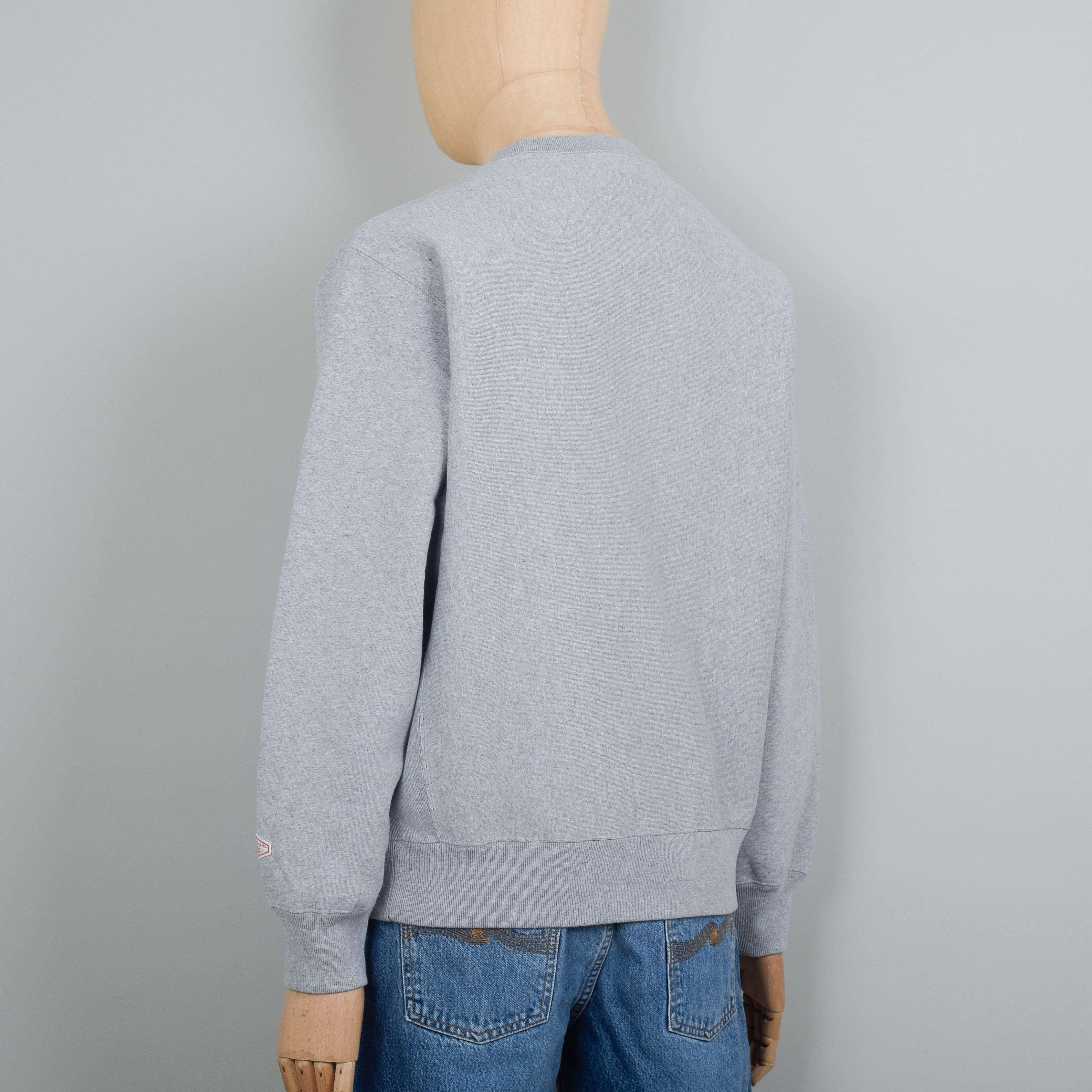 Nudie Jeans Hasse Crew Neck Sweatshirt - Grey Melange - Image 4