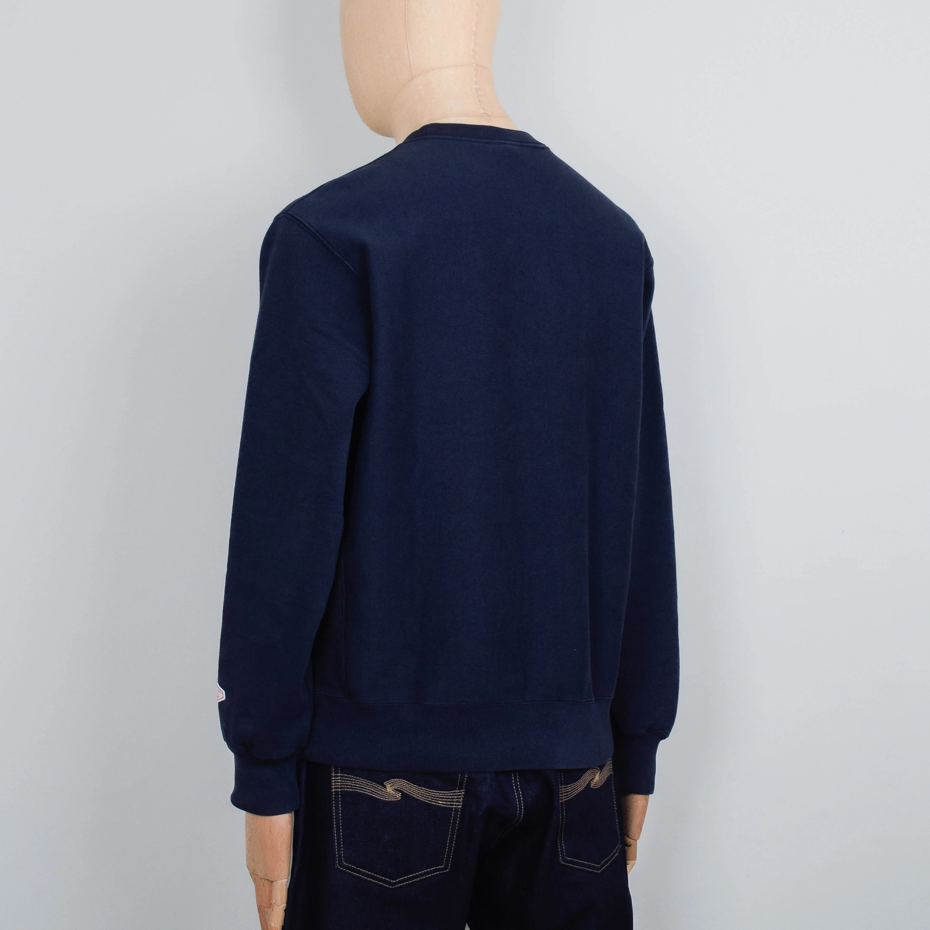 Nudie Jeans Hasse Crew Neck Sweatshirt - Navy - Image 3