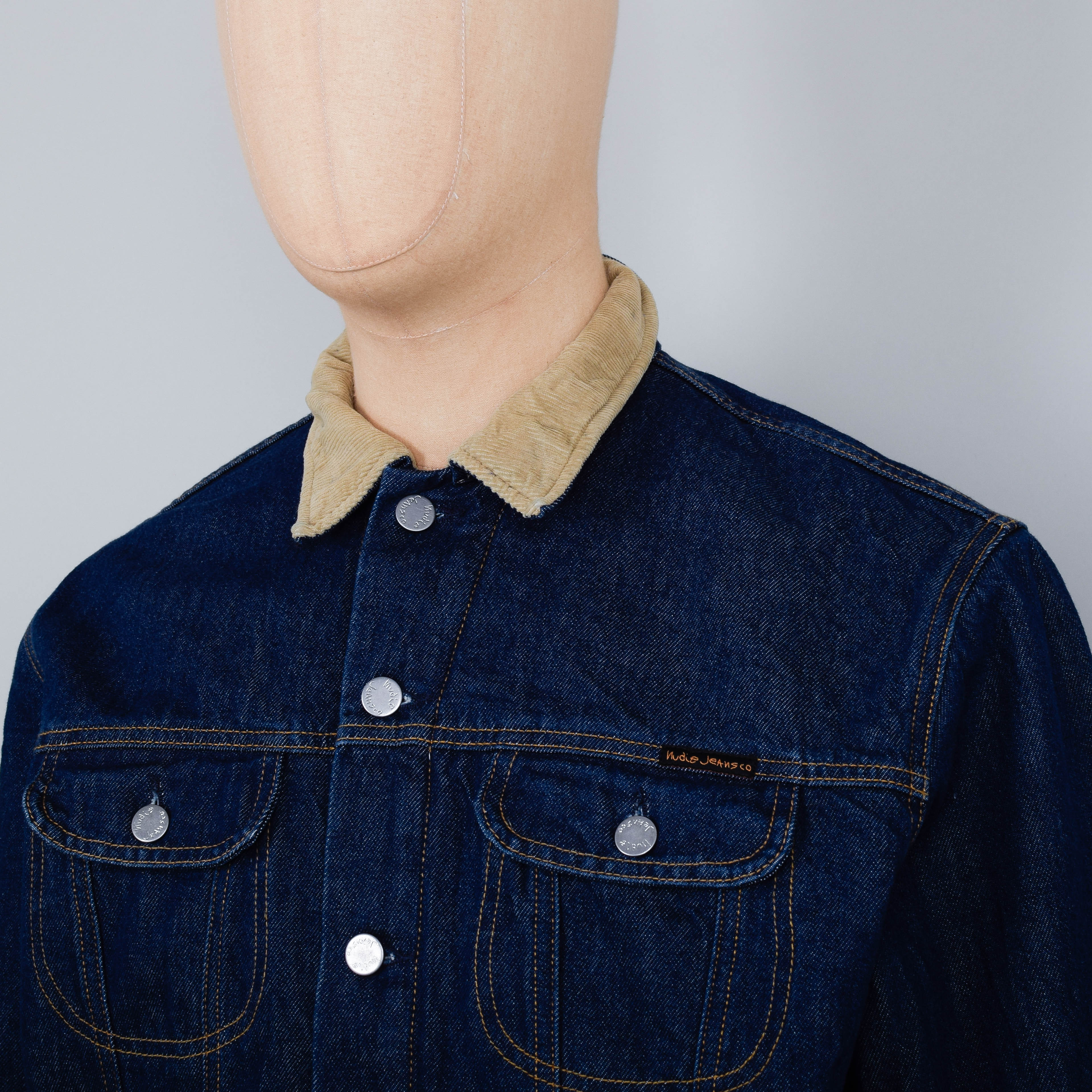 Nudie Jeans Johnny Thunder Denim Jacket - Dark Blue - Image 2