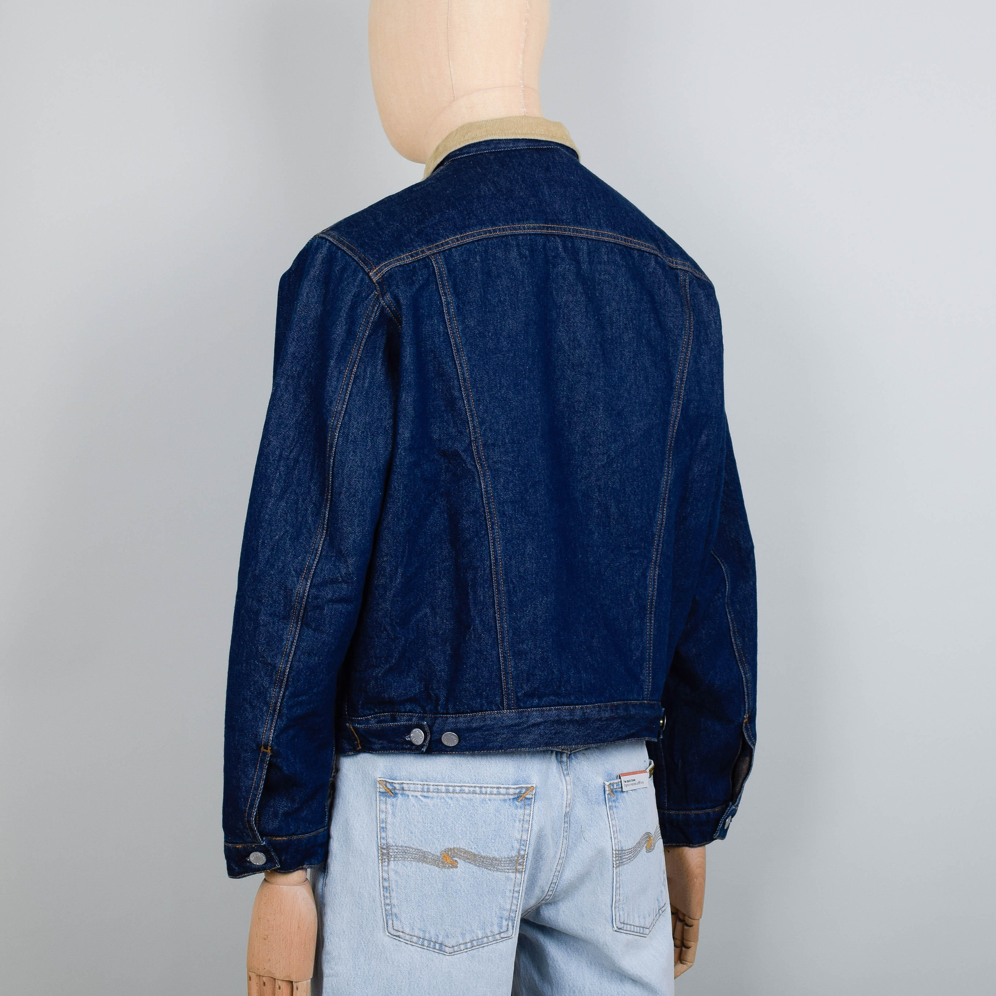 Nudie Jeans Johnny Thunder Denim Jacket - Dark Blue - Image 3