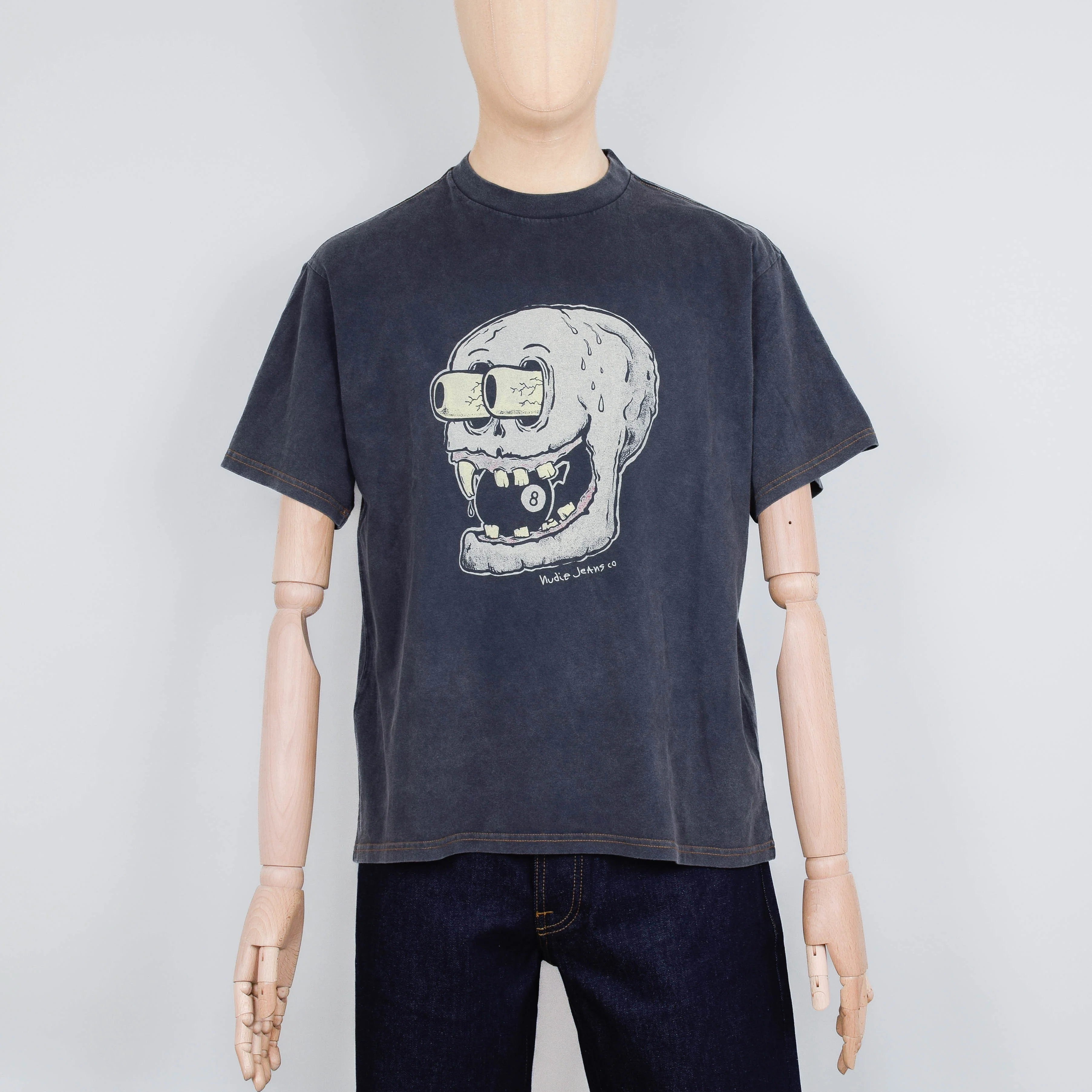 Nudie Jeans Koffe 8 Ball T-Shirt - Antracite