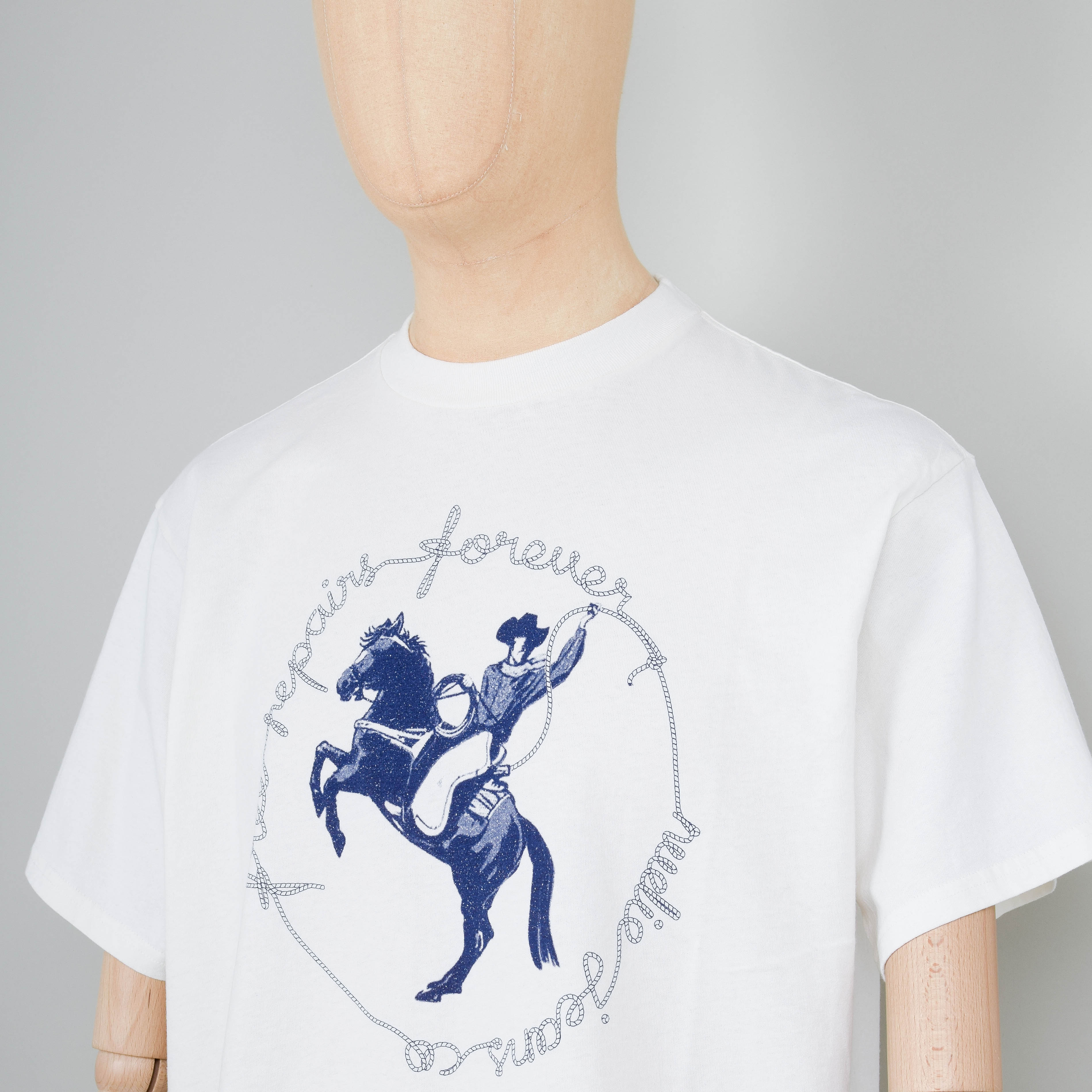 Nudie Jeans Koffe Free Repairs T-Shirt - Off White - Image 2
