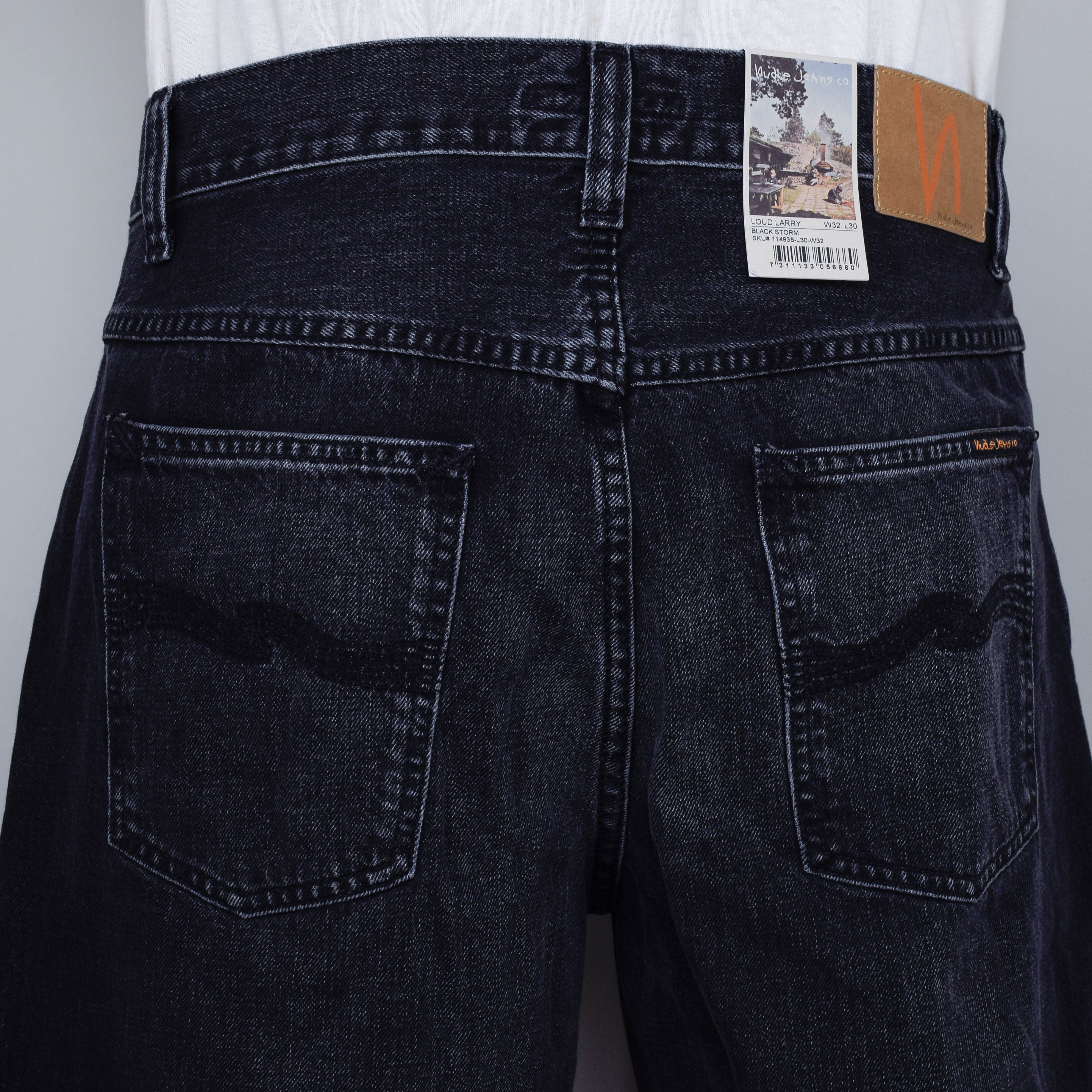 Nudie Jeans Loud Larry - Black Storm - Image 3