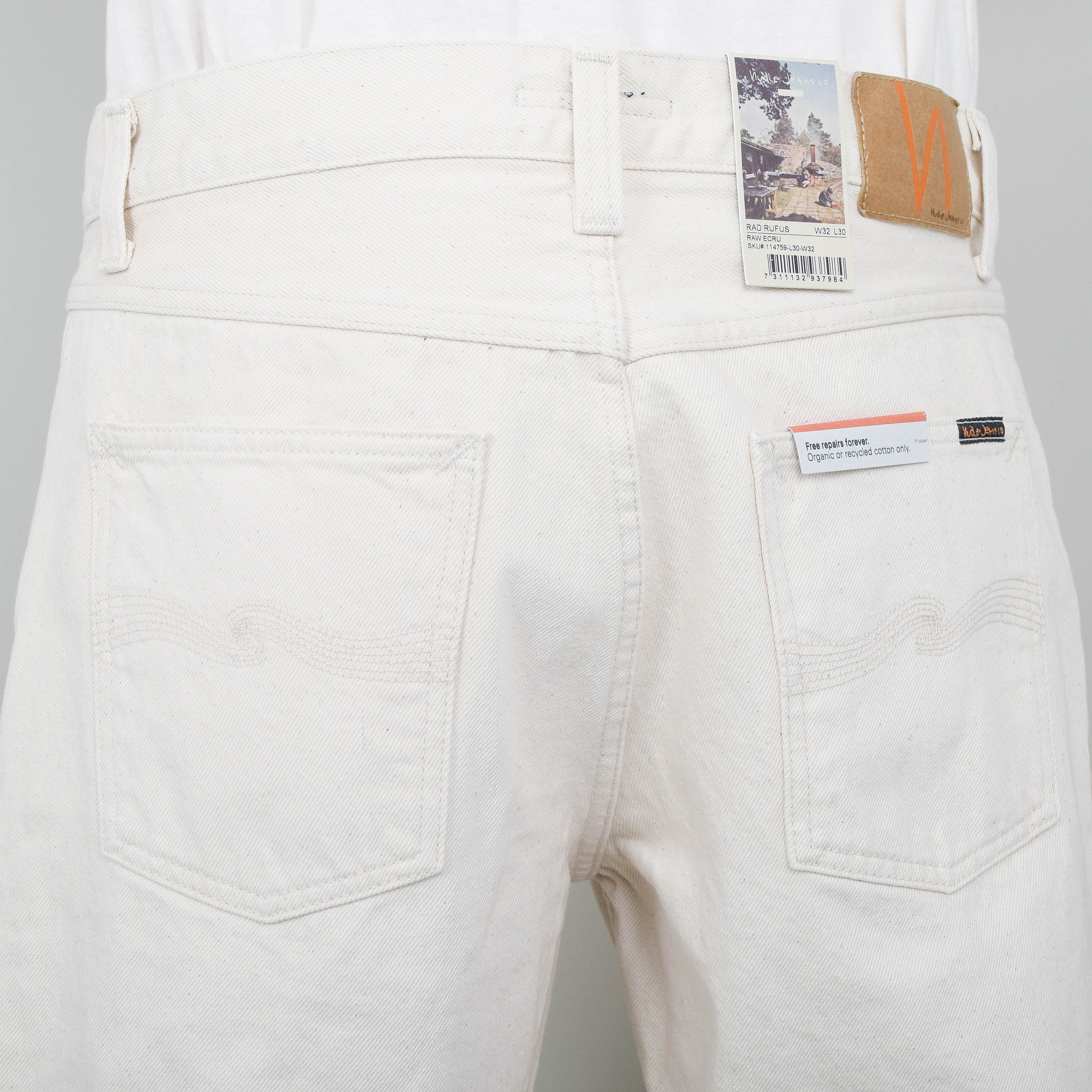 Nudie Jeans Rad Rufus - Raw Ecru - Image 3