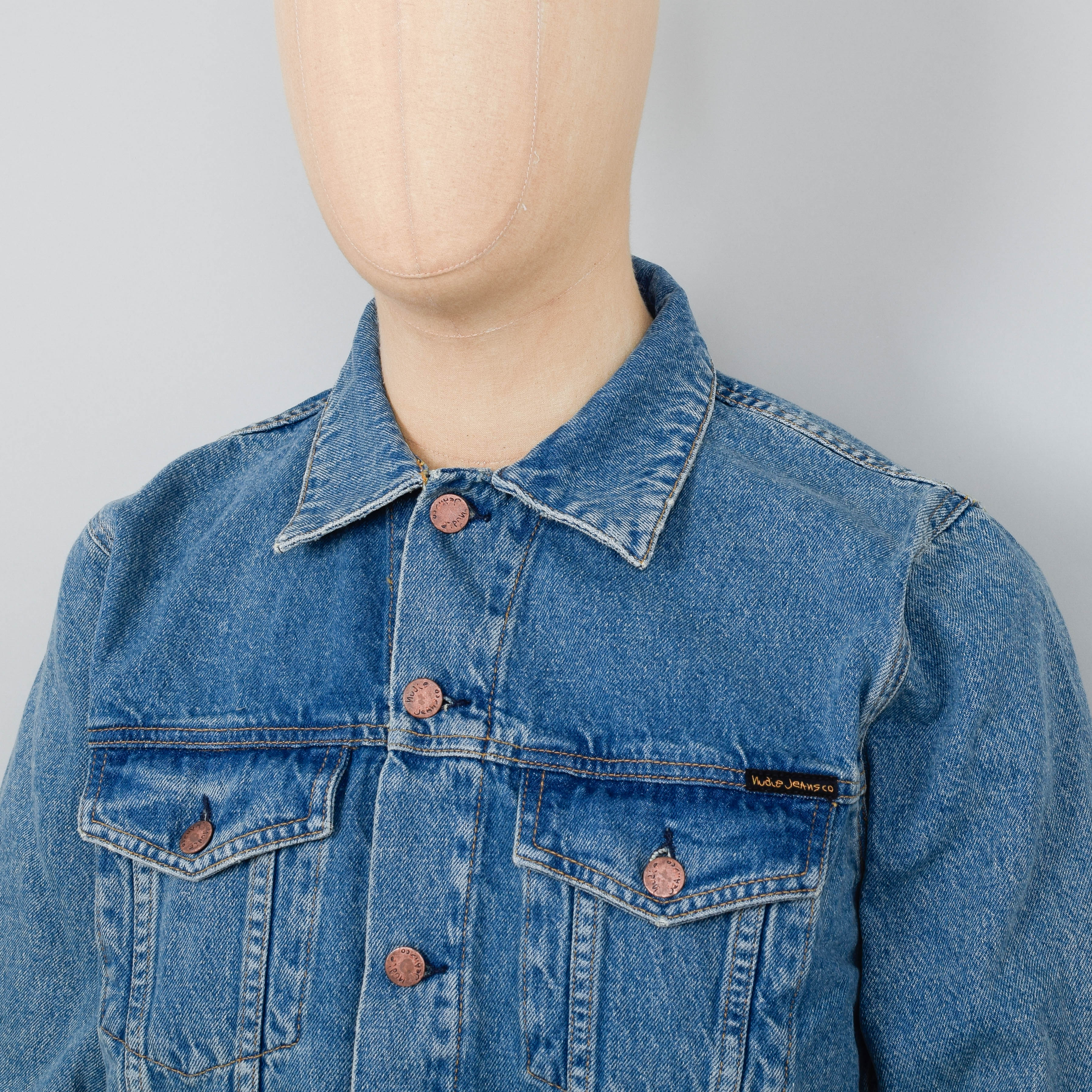 Nudie Jeans Robby Jacket - Vintage Blue Denim - Image 2