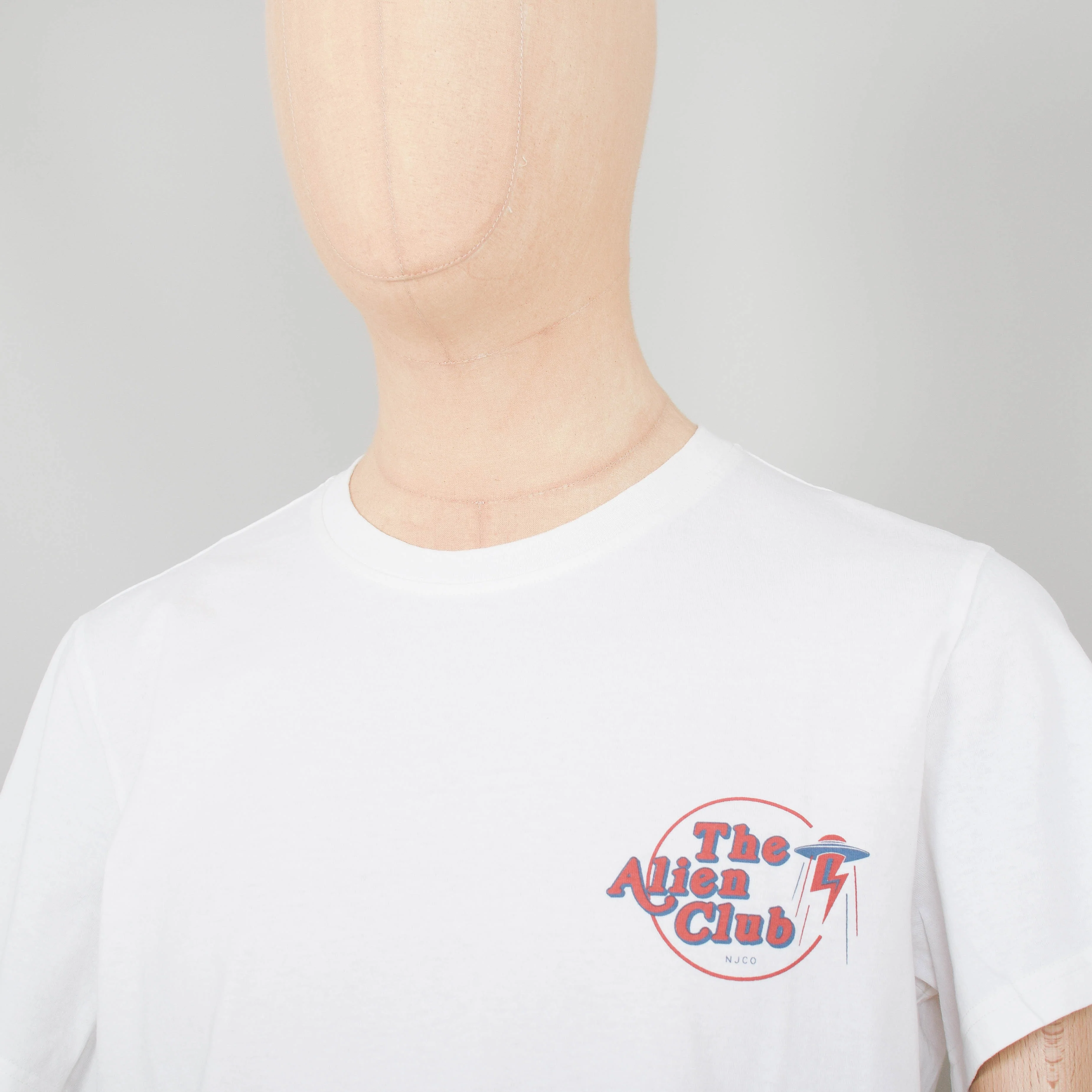 Nudie Jeans Roy Alien Club - Chalk White - Image 2