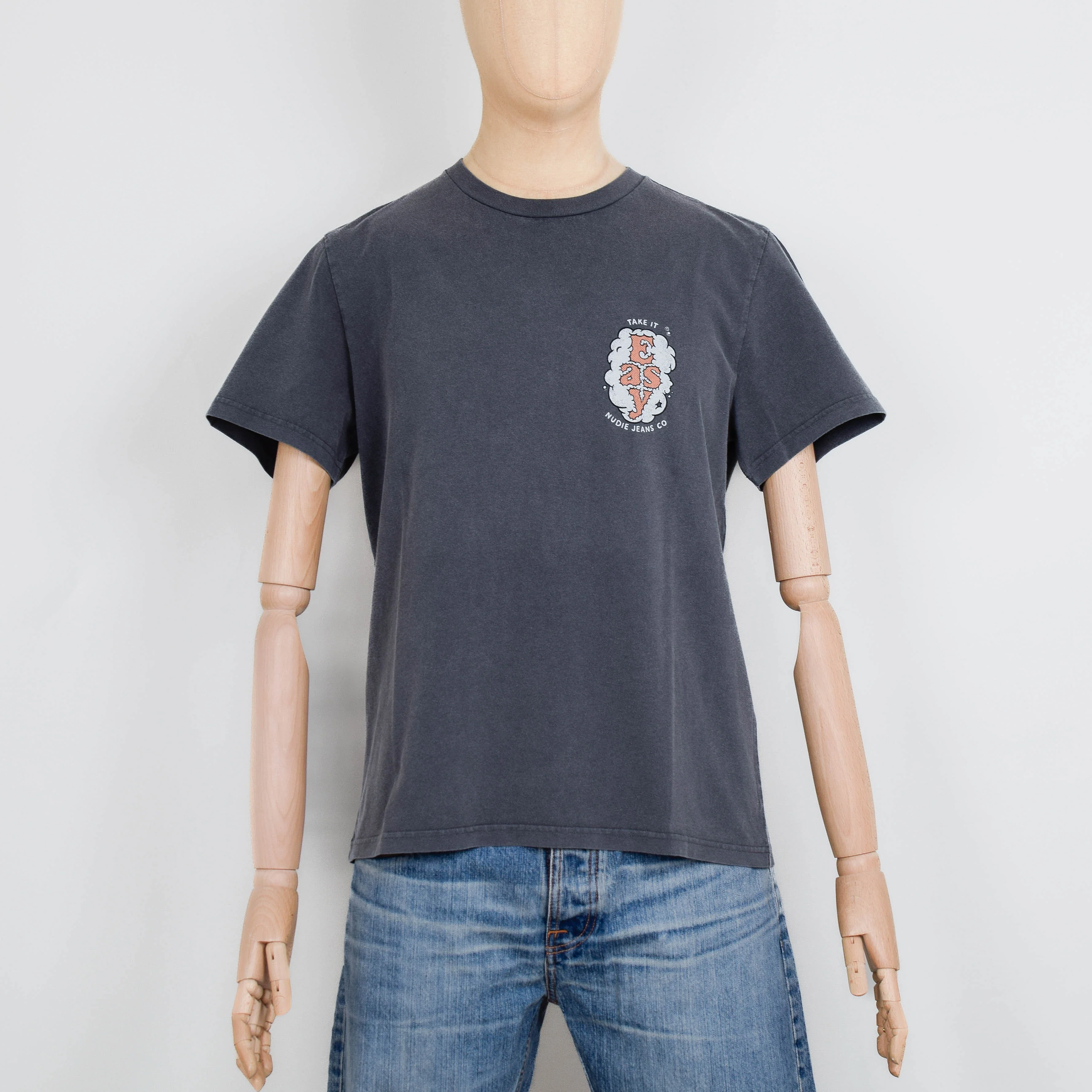 Nudie Jeans Roy Easy Cloud T-Shirt - Antracite