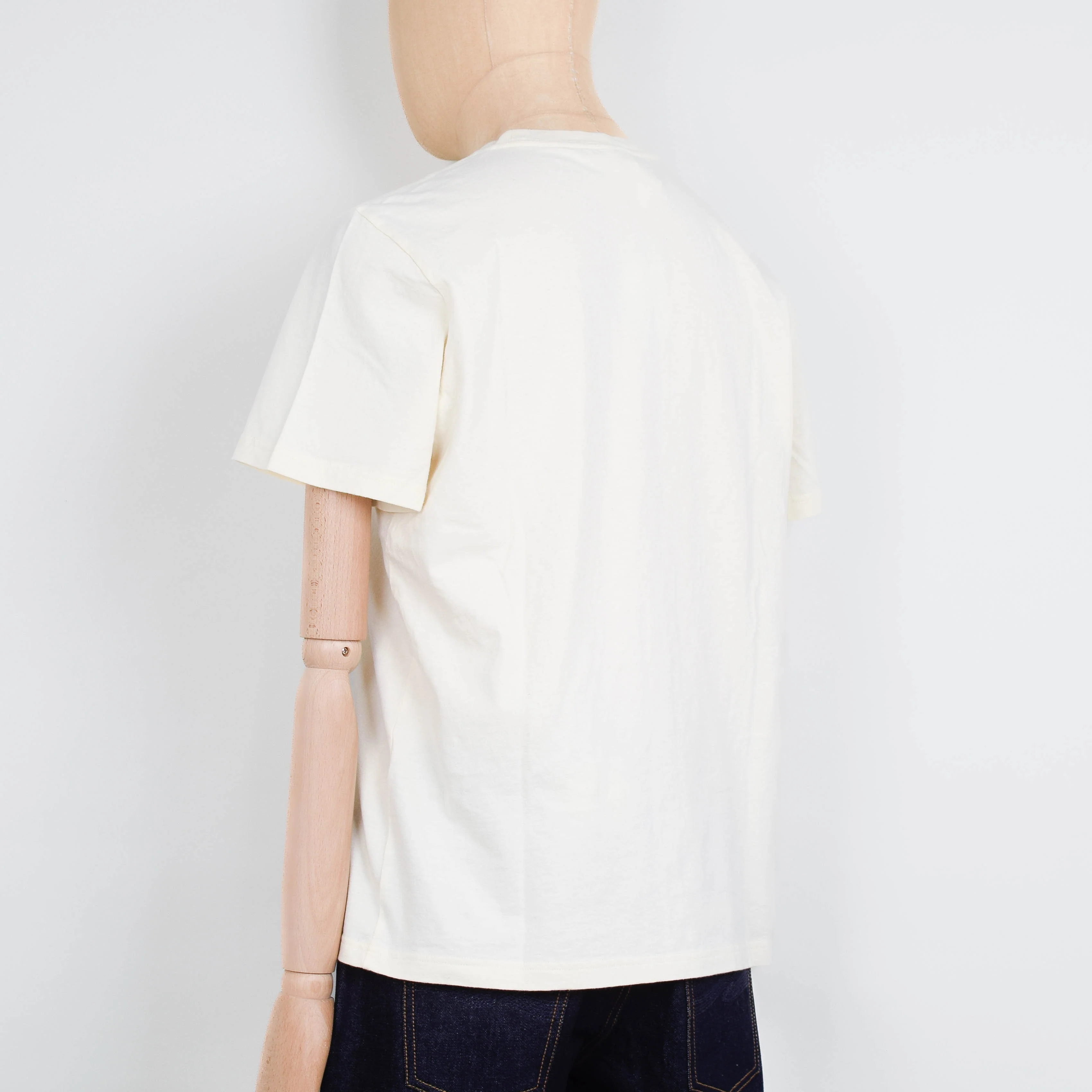 Nudie Jeans Roy Frown T-Shirt - Ecru - Image 3