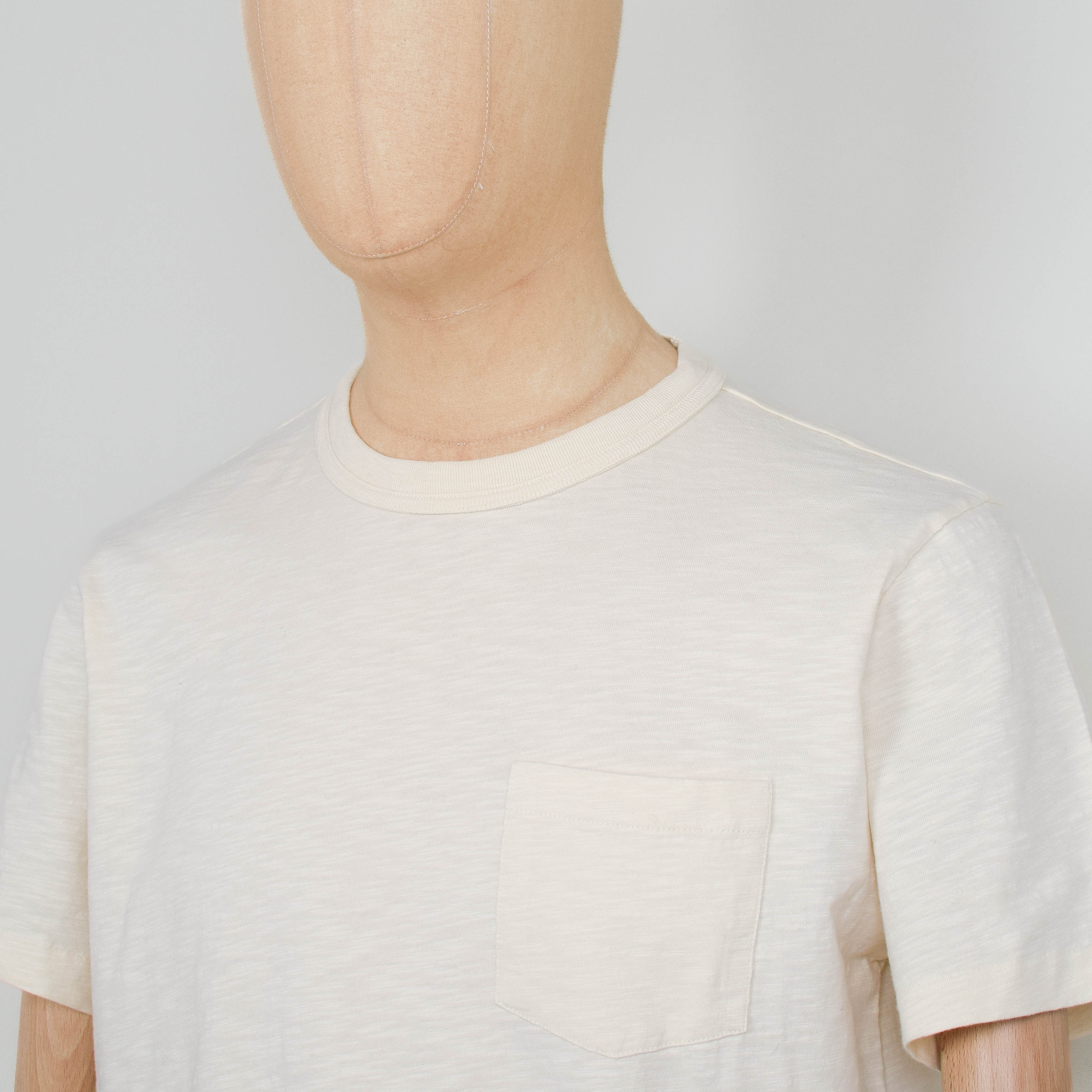 Nudie Jeans Roy Heavy Slub T-Shirt - Ecru - Image 2