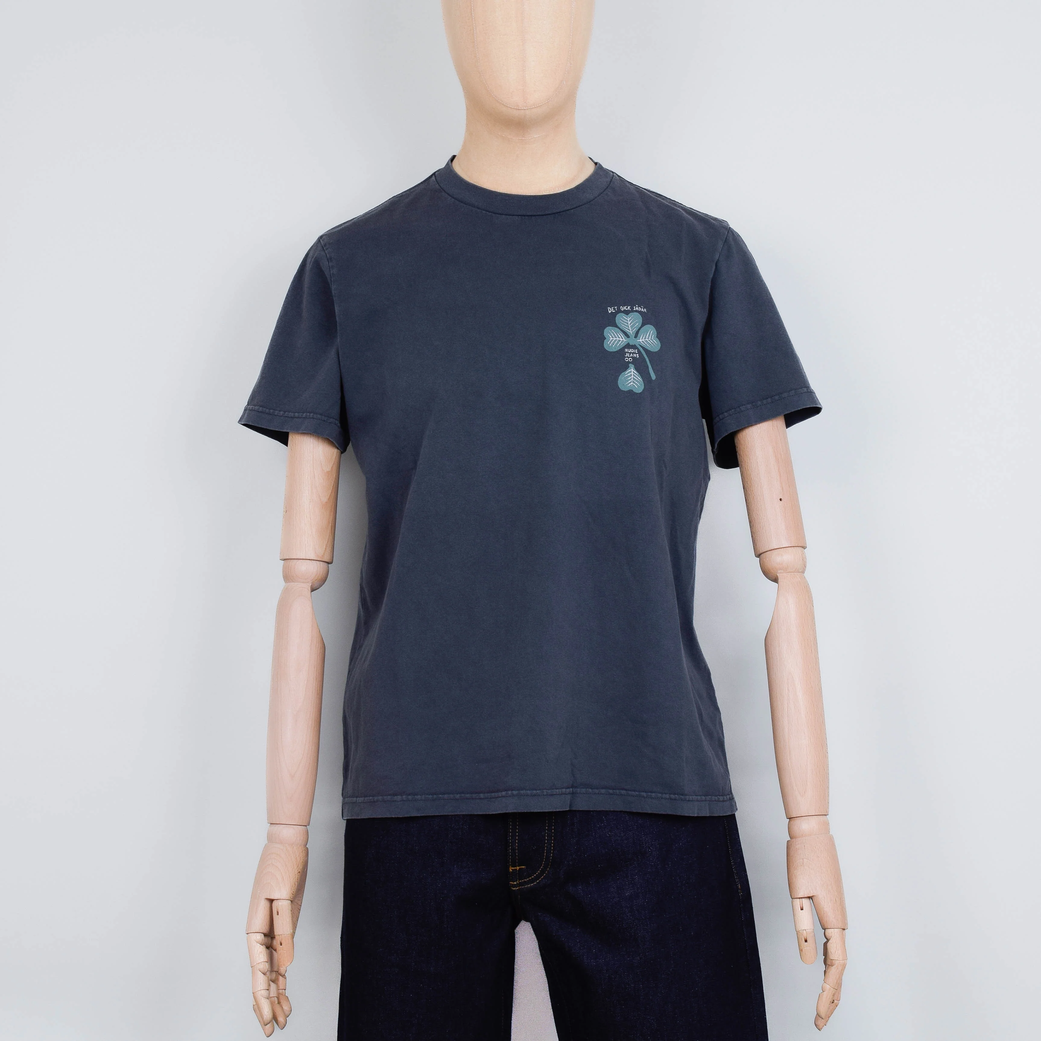 Nudie Jeans Roy Lost Leaf T-Shirt - Antracite