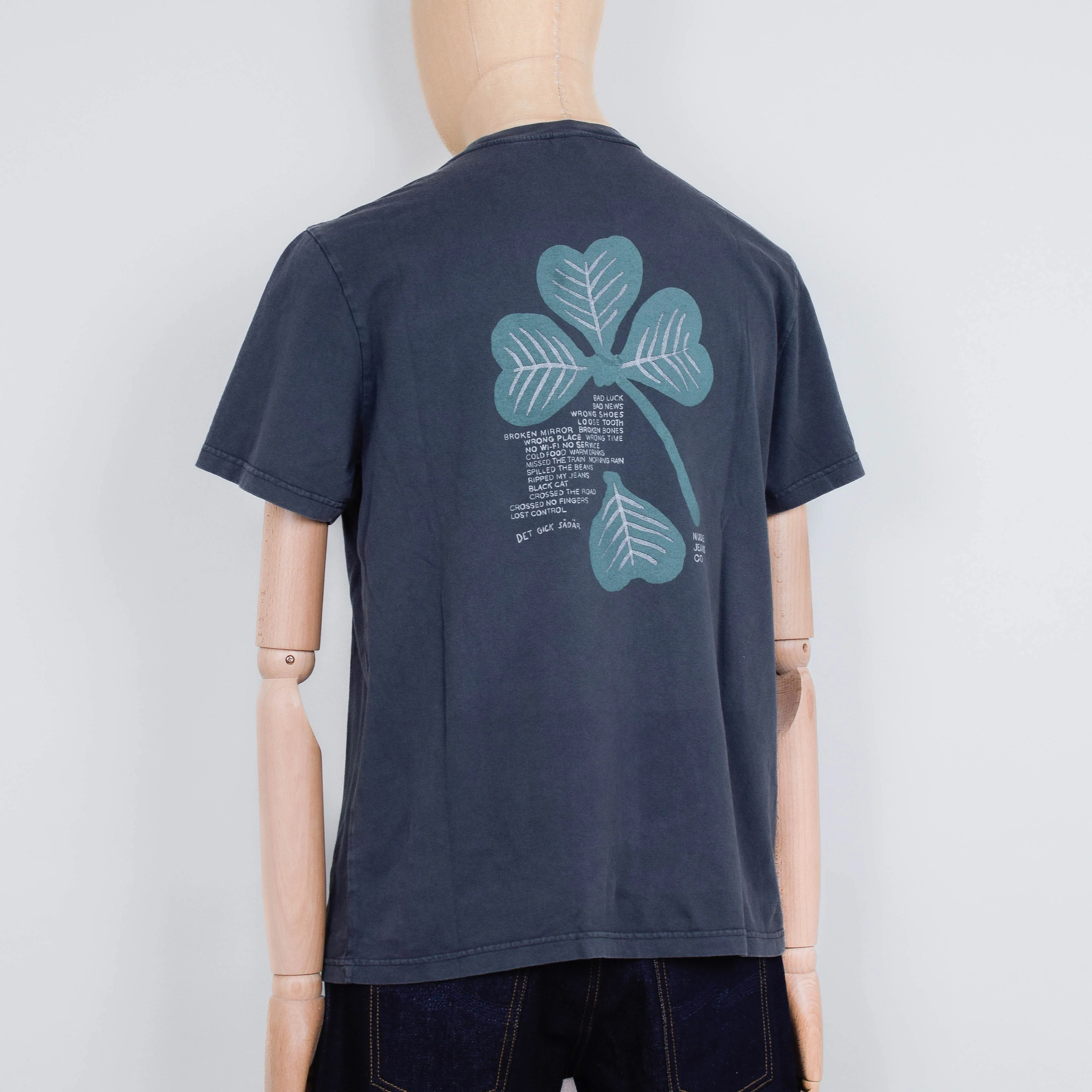 Nudie Jeans Roy Lost Leaf T-Shirt - Antracite - Image 2