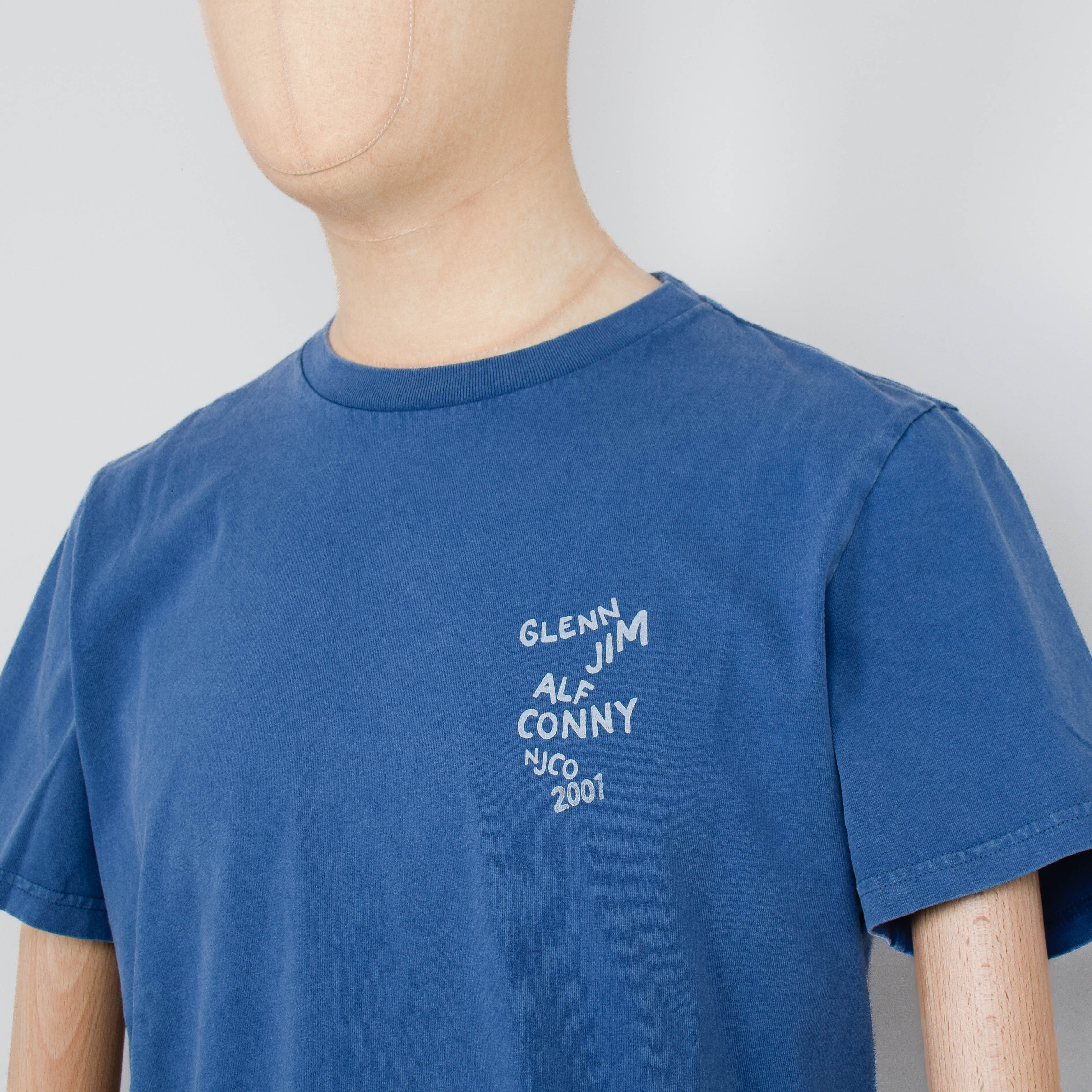 Nudie Jeans Roy OG Line-up T-Shirt - French Blue - Image 3