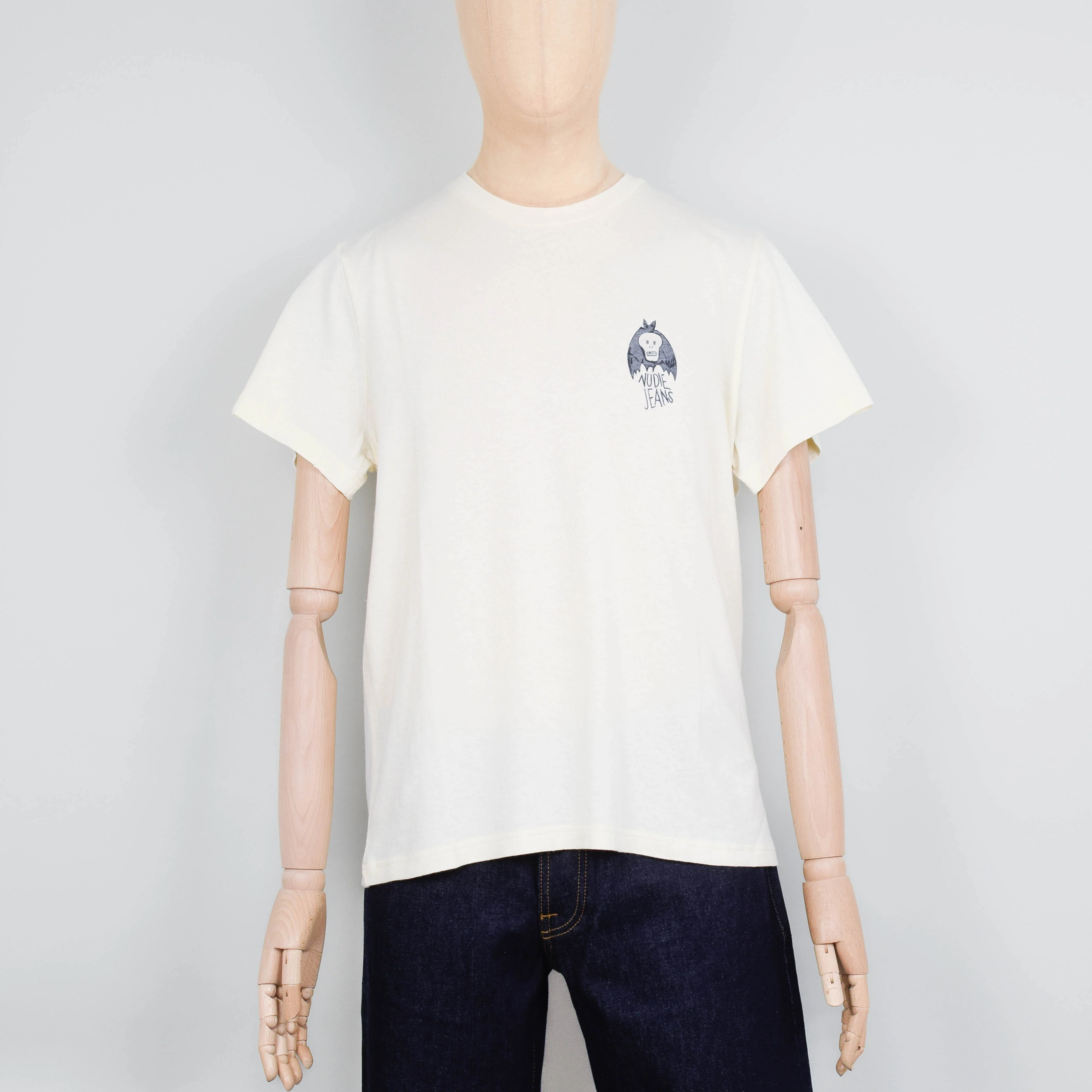 Nudie Jeans Roy The Bat T-Shirt - Ecru