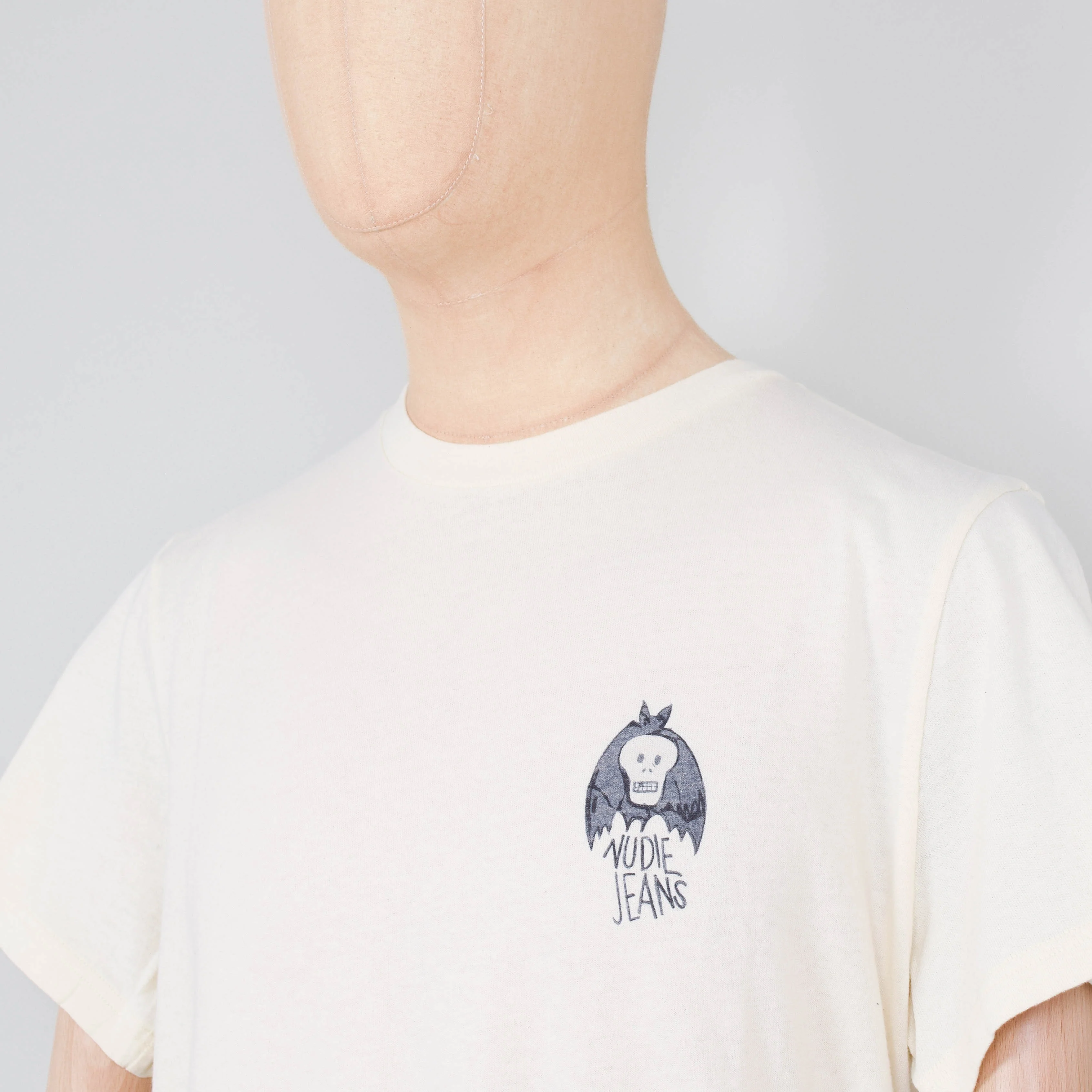 Nudie Jeans Roy The Bat T-Shirt - Ecru - Image 2