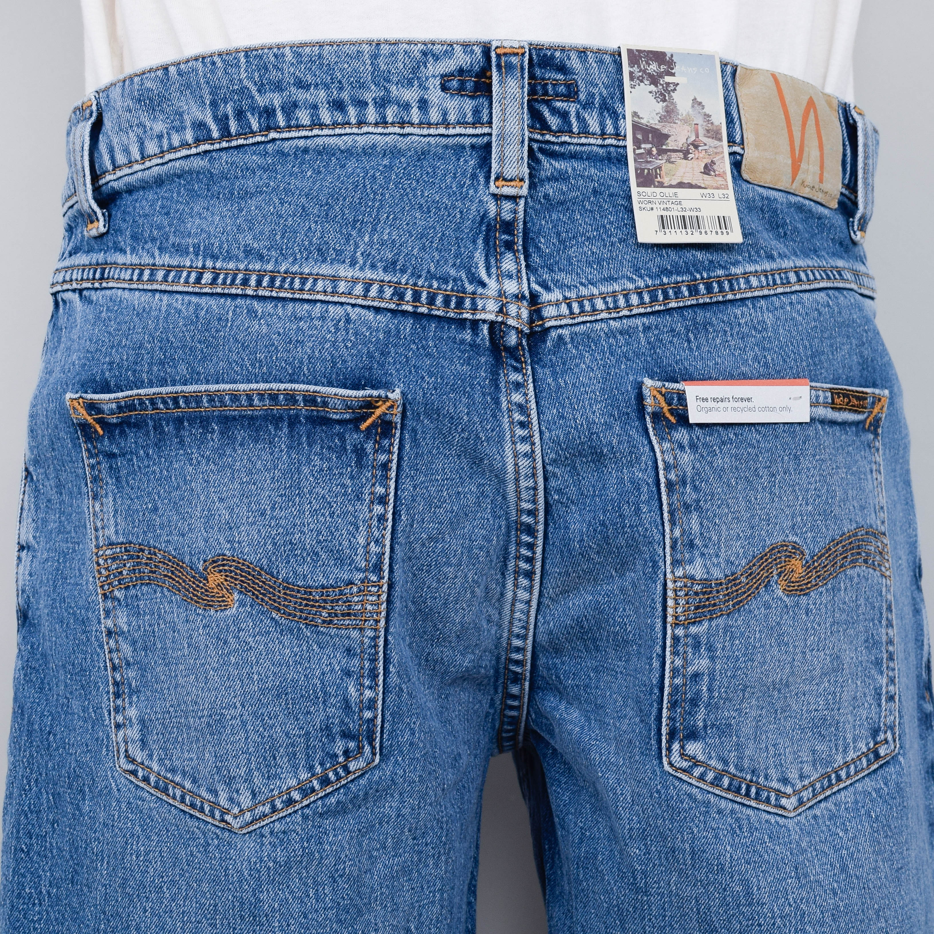 Nudie Jeans Solid Ollie - Worn Vintage - Image 3
