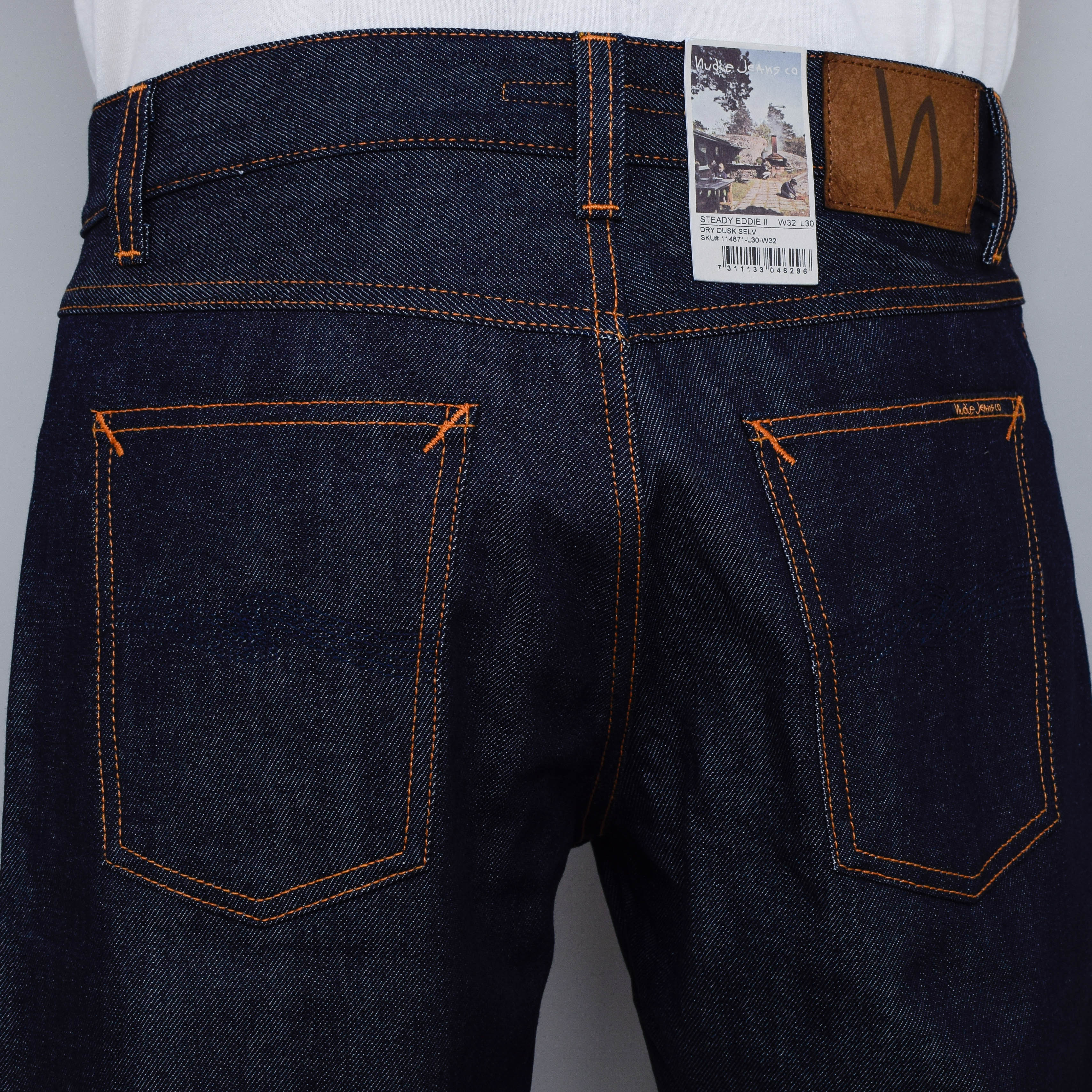 Nudie Jeans Steady Eddie II - Dry Dusk Selvage - Image 3