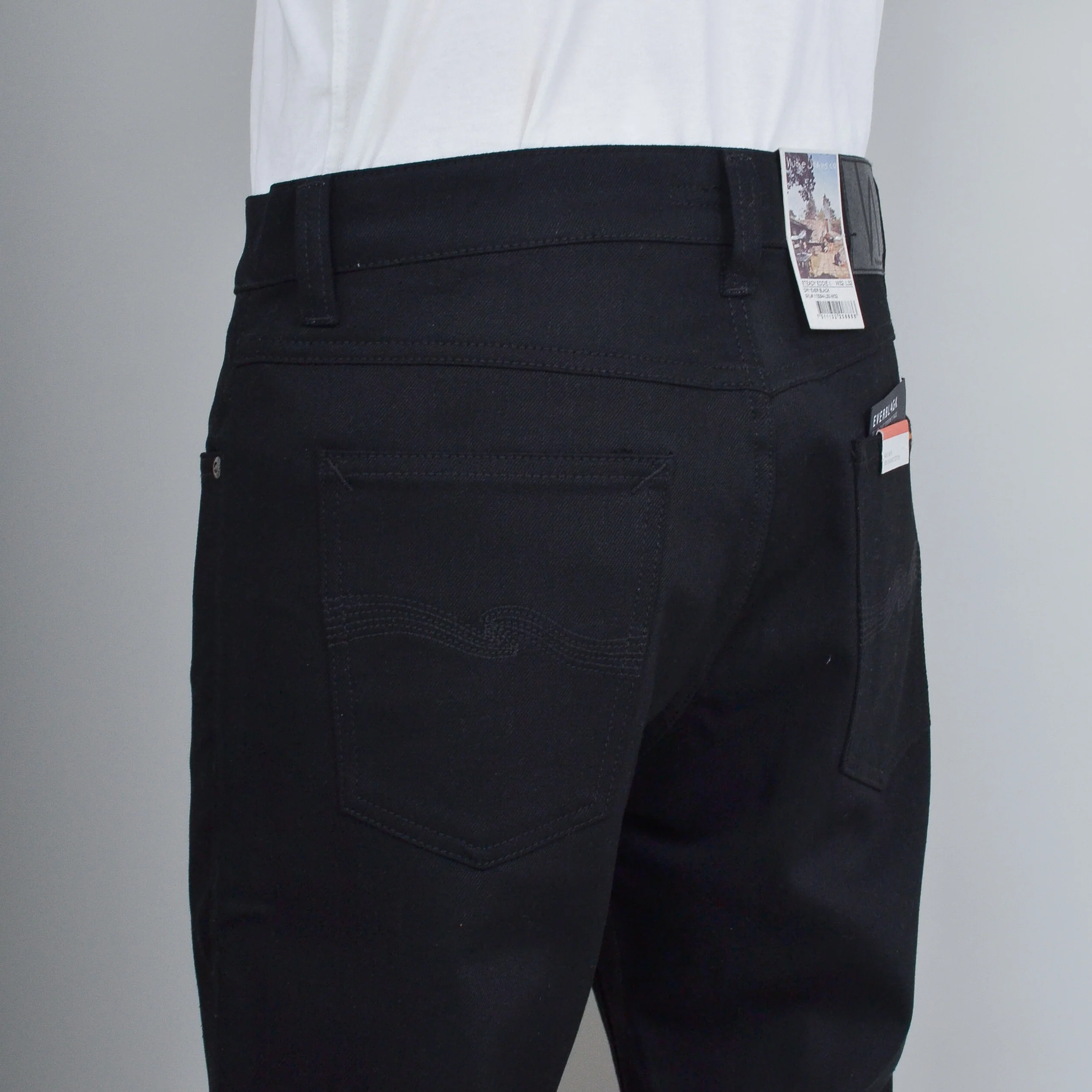 Nudie Jeans Steady Eddie II - Dry Ever Black - Image 3