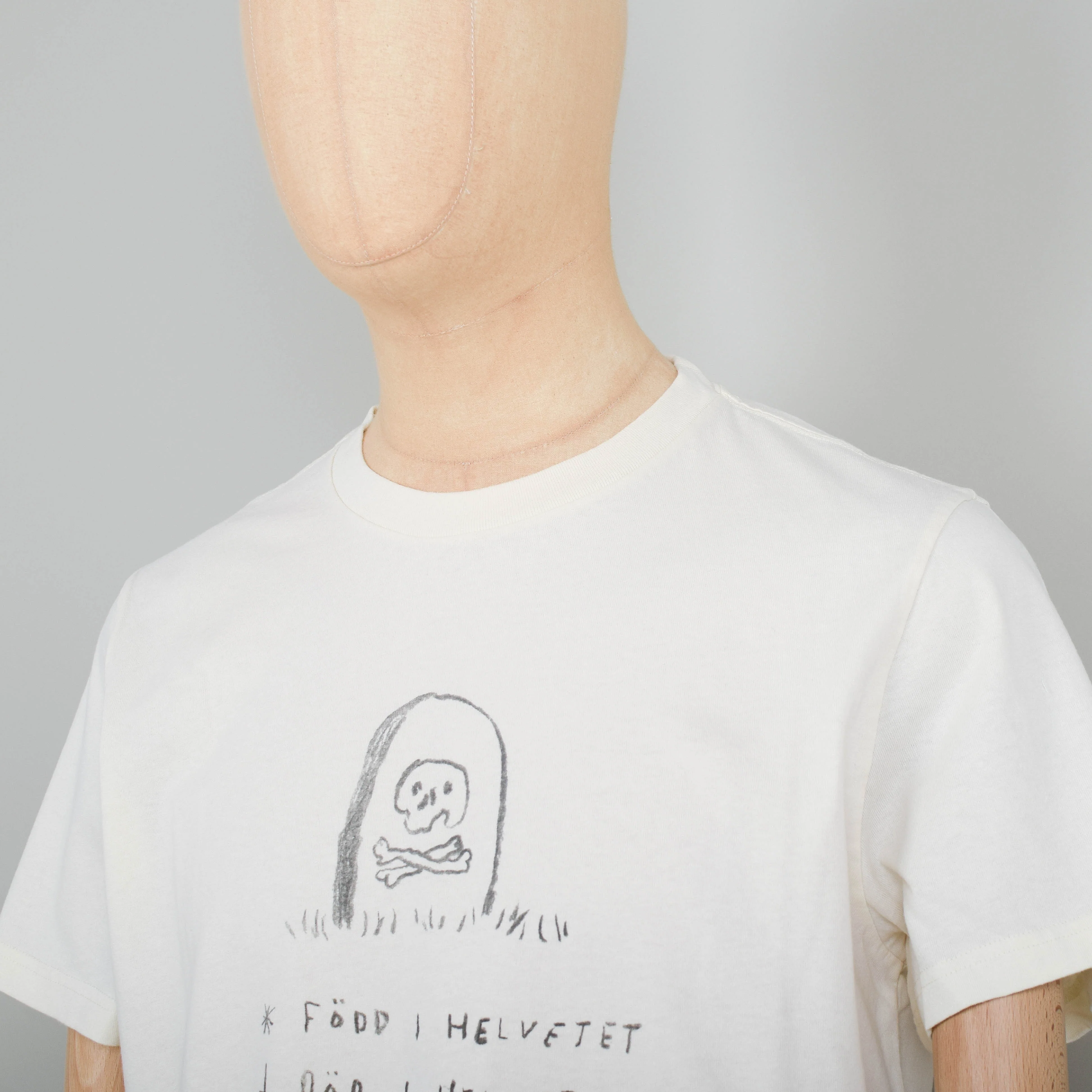 Nudie Jeans x Jeff Olsson Roy Born In Hell T-Shirt - Off White - Image 2