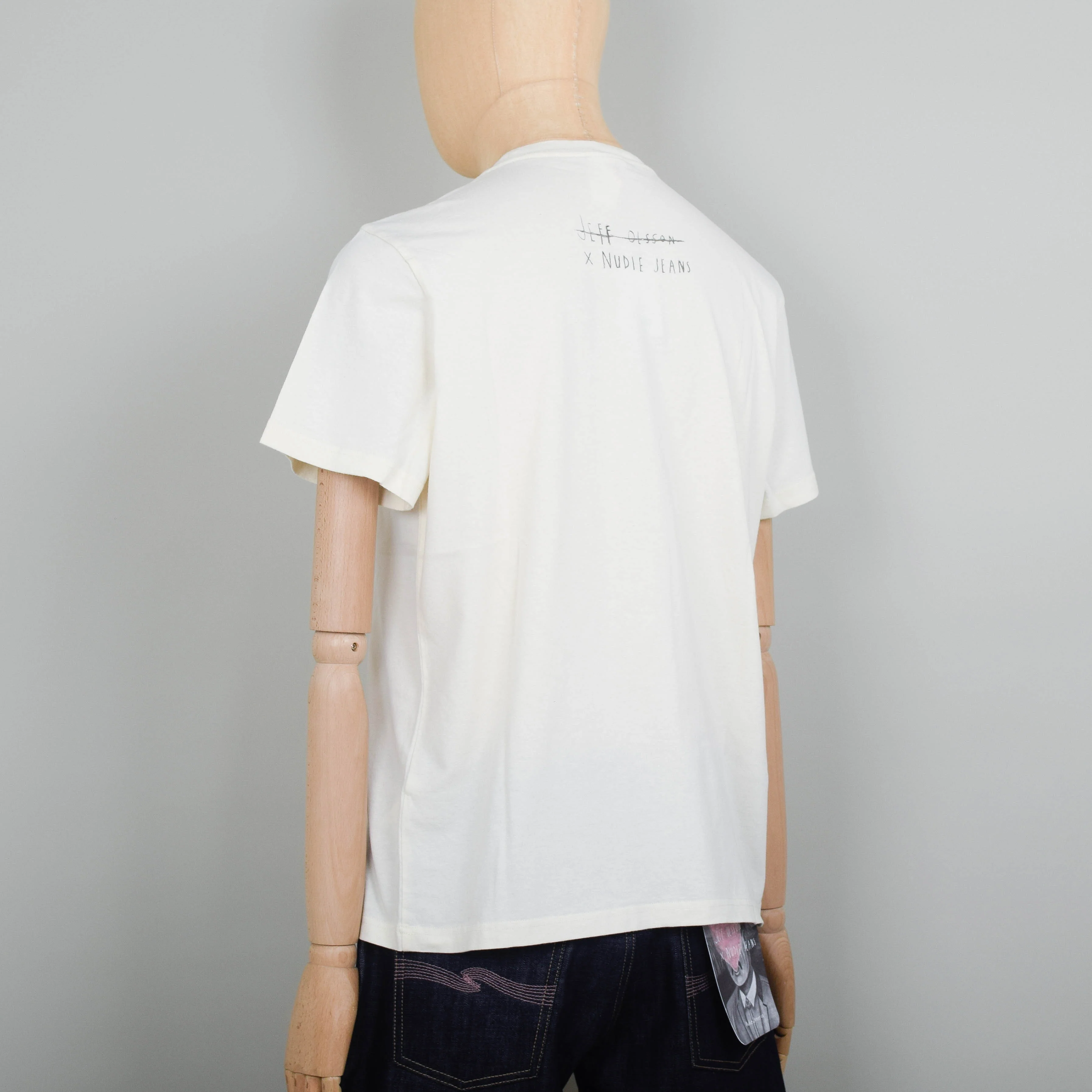 Nudie Jeans x Jeff Olsson Roy Born In Hell T-Shirt - Off White - Image 3