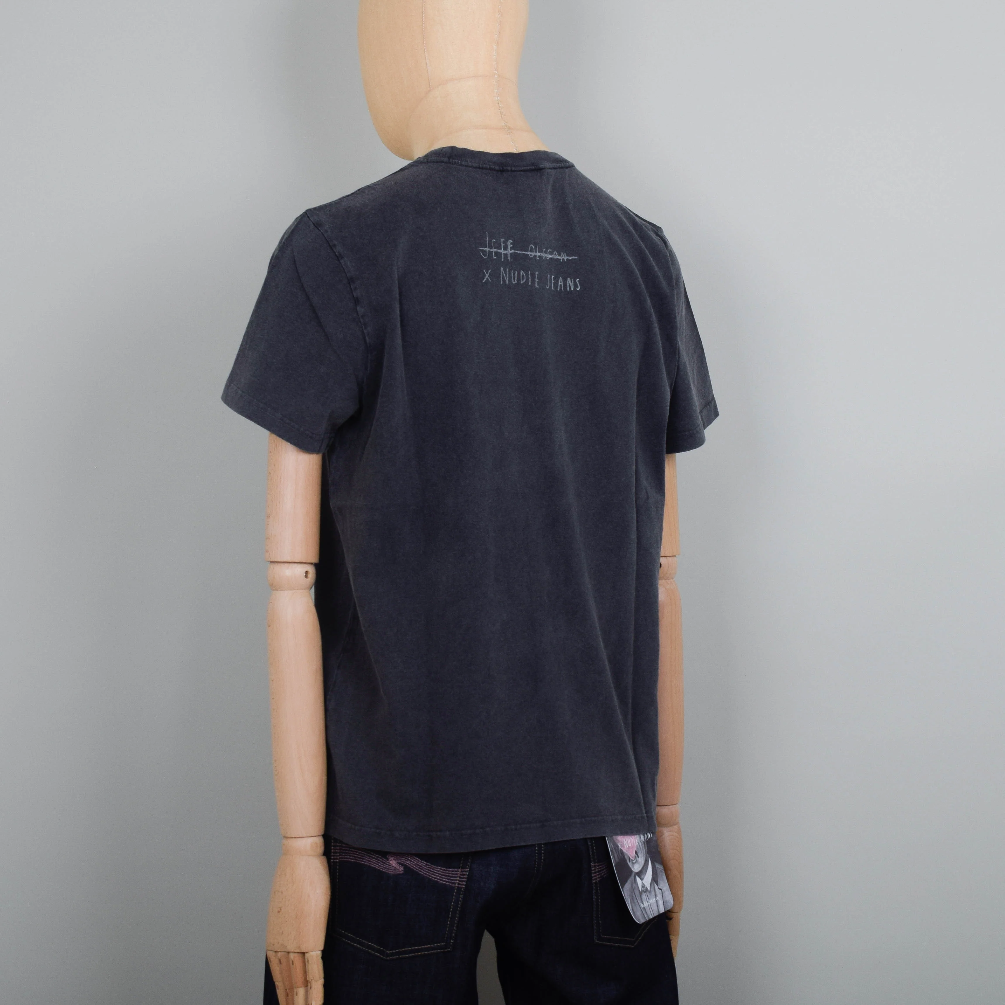 Nudie Jeans x Jeff Olsson Roy Oh No T-Shirt - Faded Black - Image 3