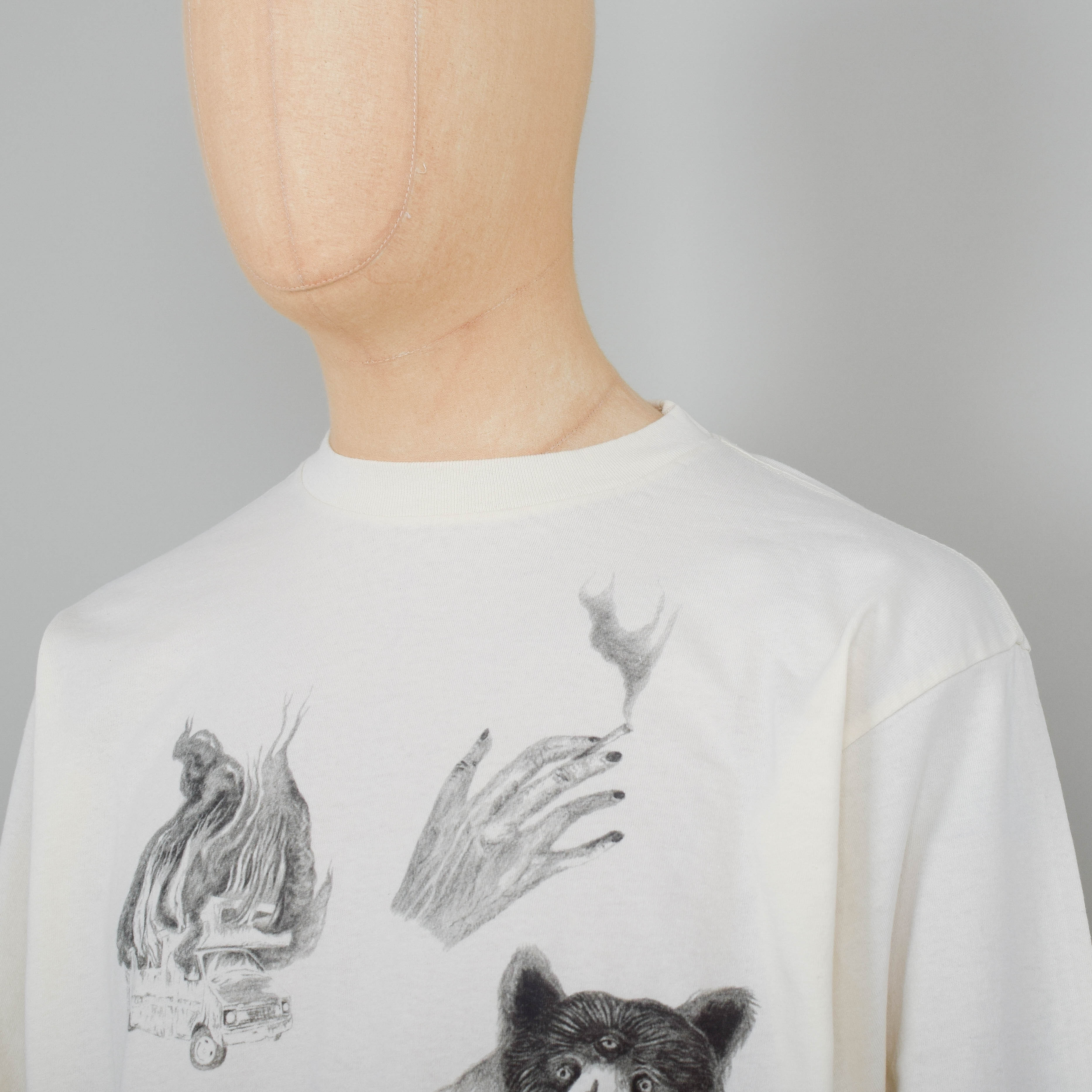 Nudie Jeans x Jeff Olsson Rudi Doodle T-Shirt - Off White - Image 2