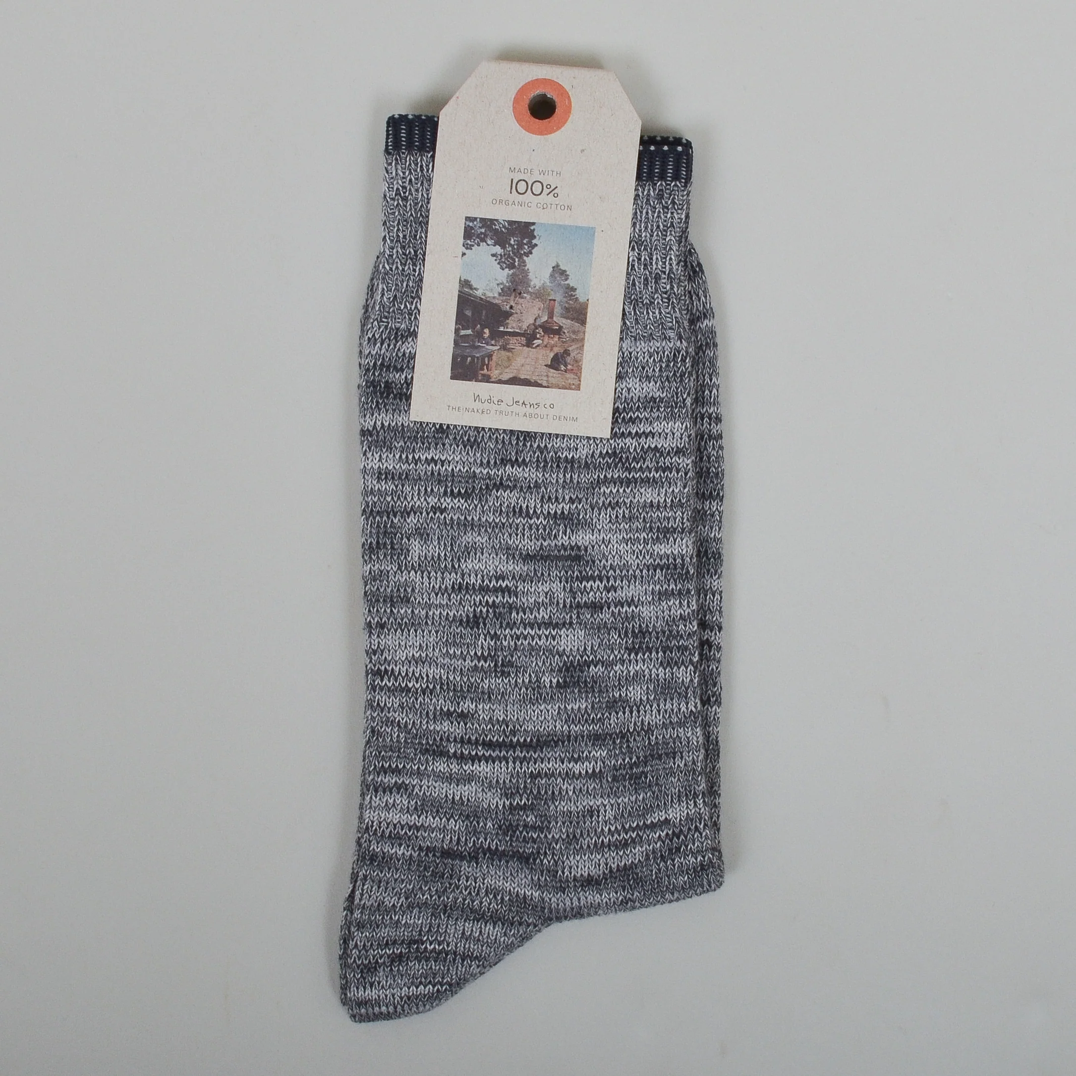 Nudie Rasmusson Multi Yarn Socks - Dark Grey