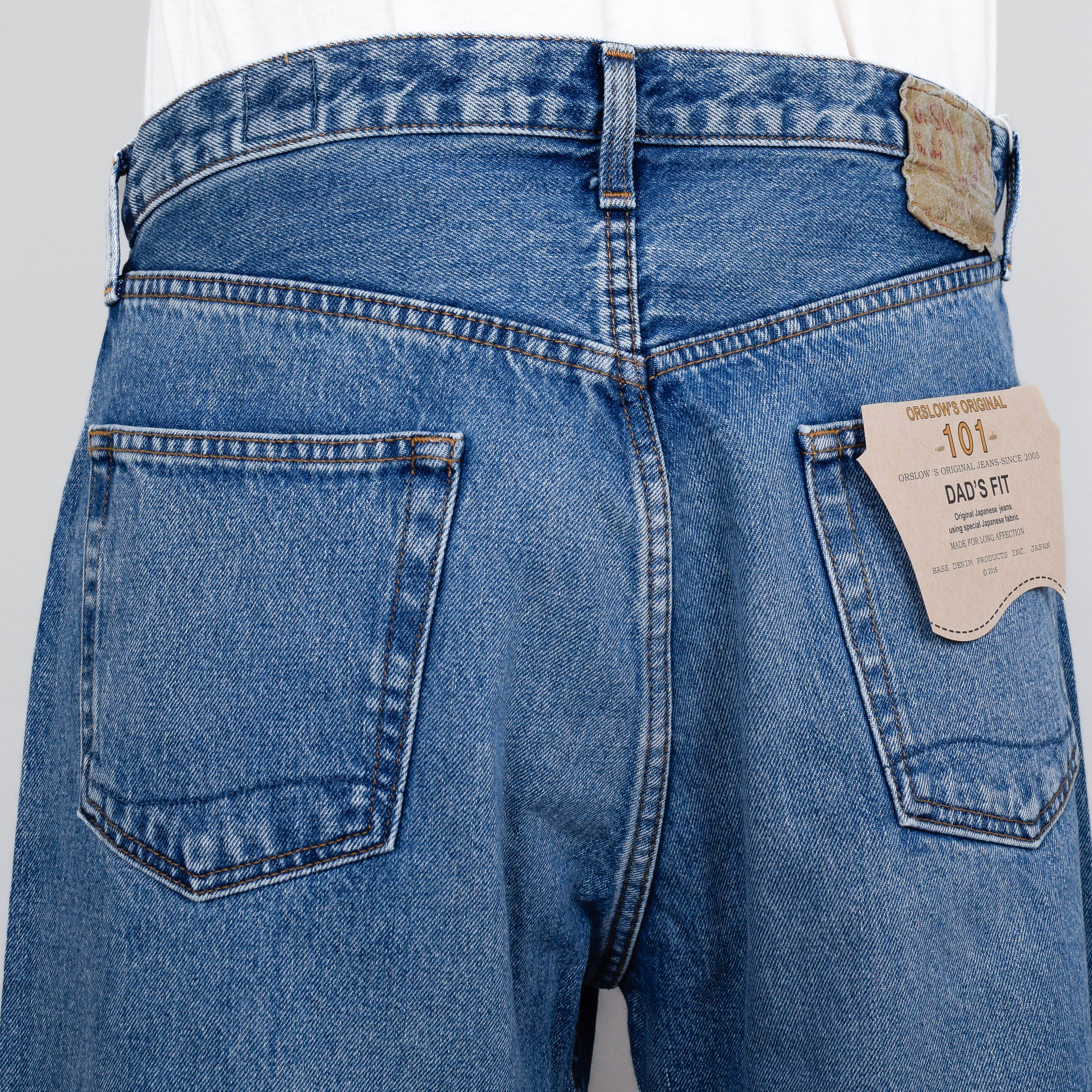 OrSlow 101 Dad's Fit Denim Pants - Denim Used 95 - Image 3