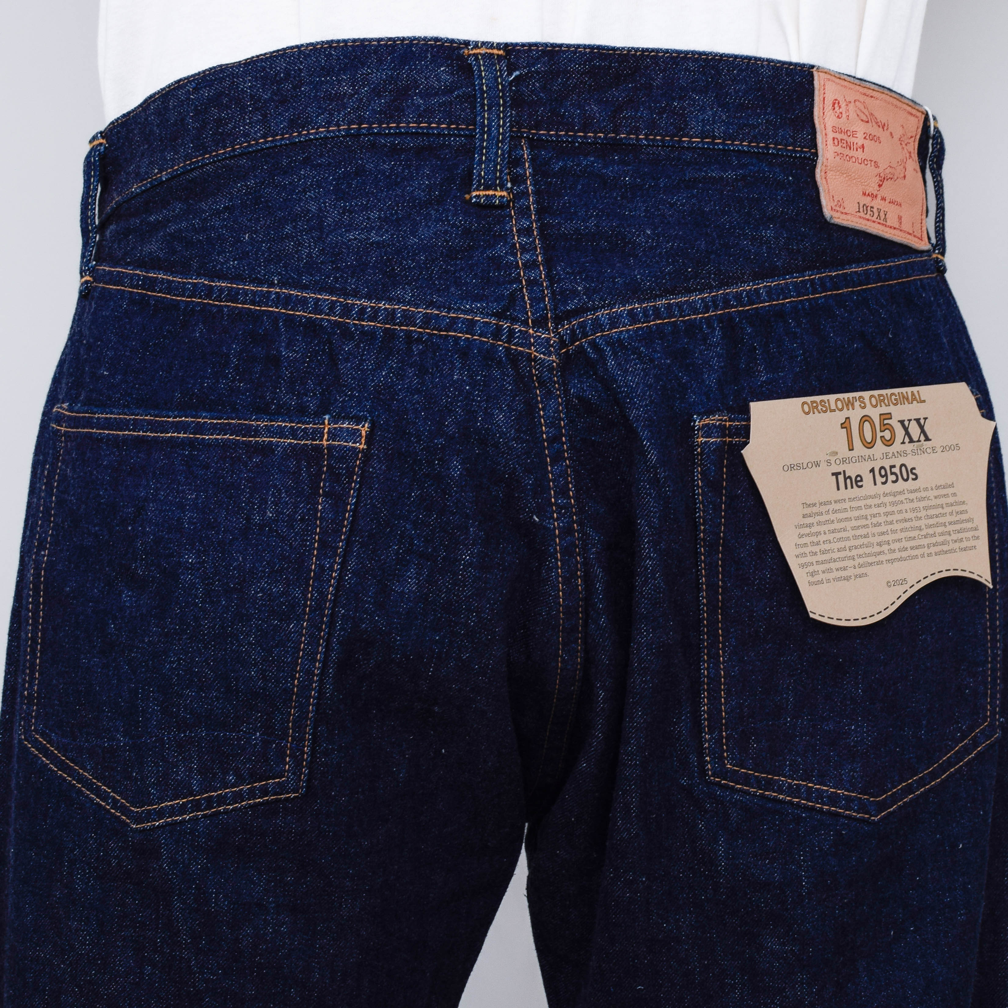 Orslow 105XX The 1950s Selvedge Denim - One Wash - Image 3