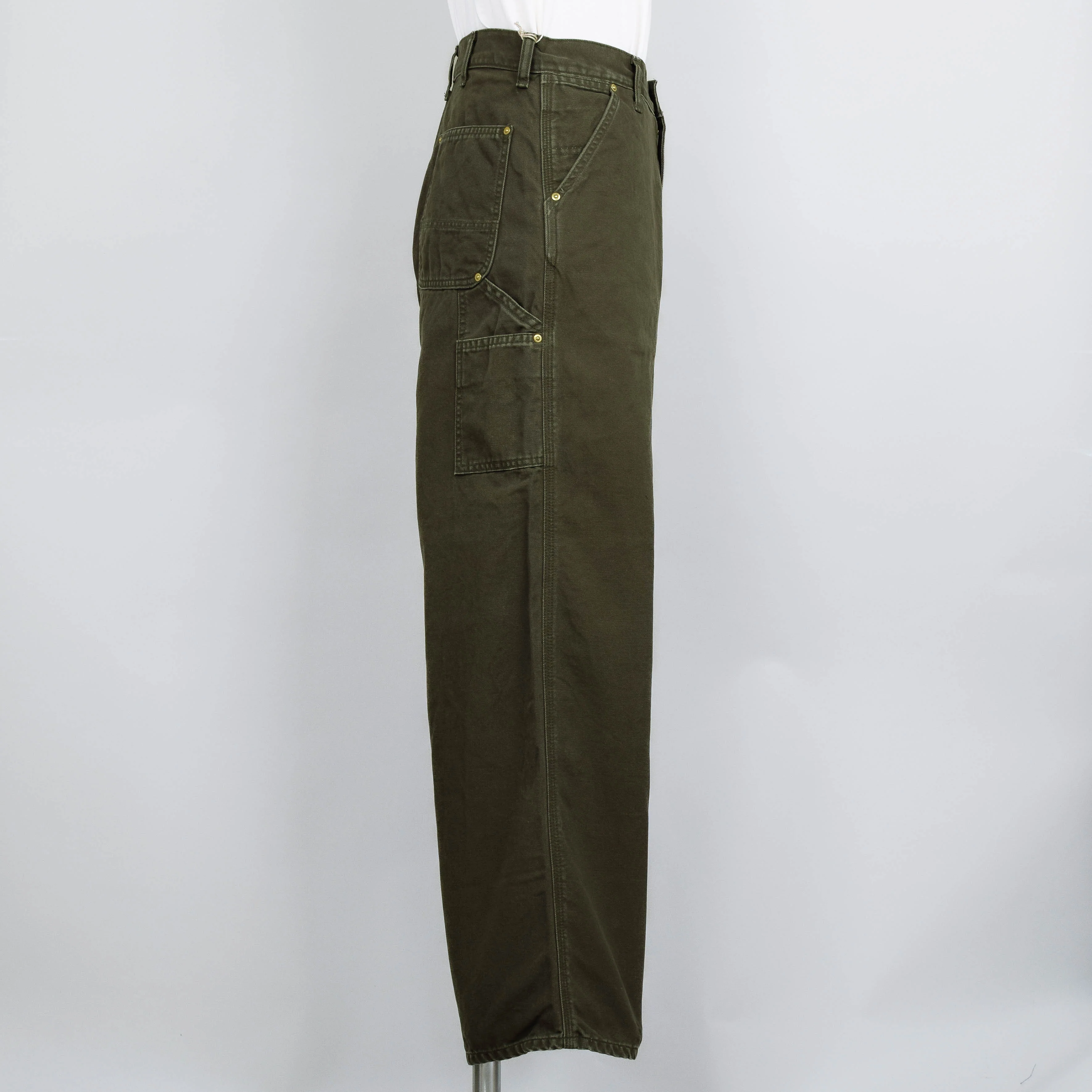OrSlow Dad's Fit Painter Pants - Army Green - Image 2