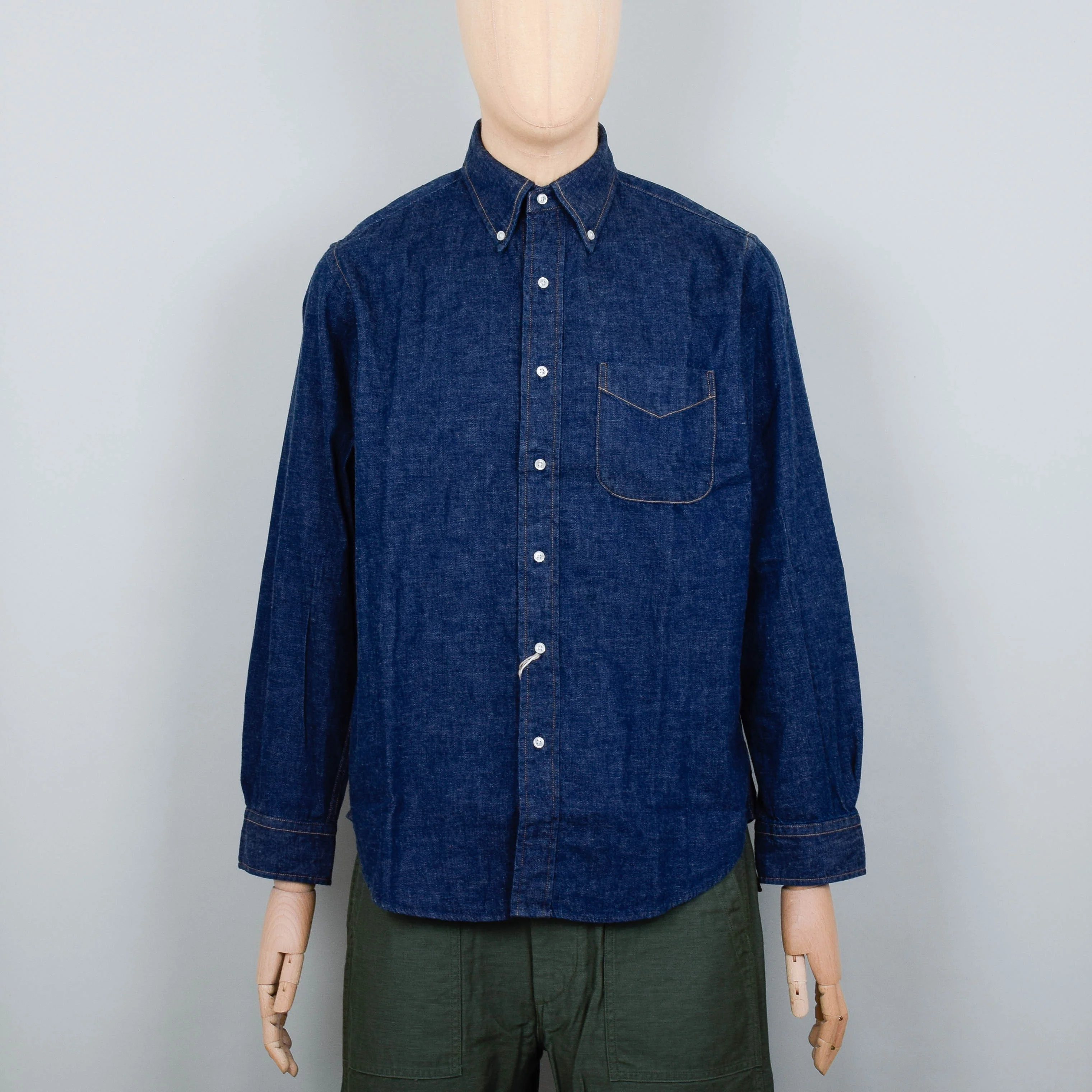 Orslow Denim One Wash Shirt - Indigo