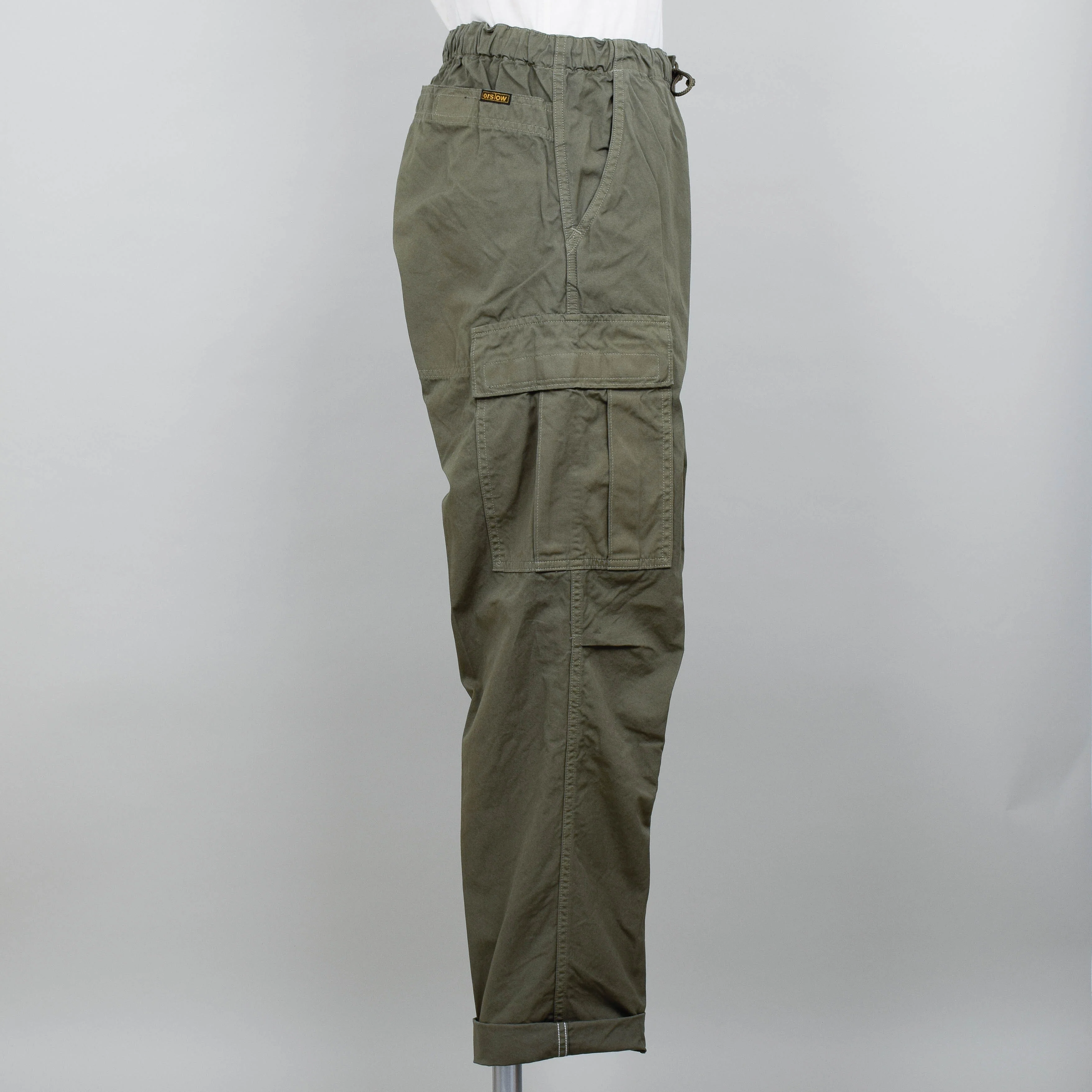 OrSlow Easy Cargo Pants - Army Green - Image 2